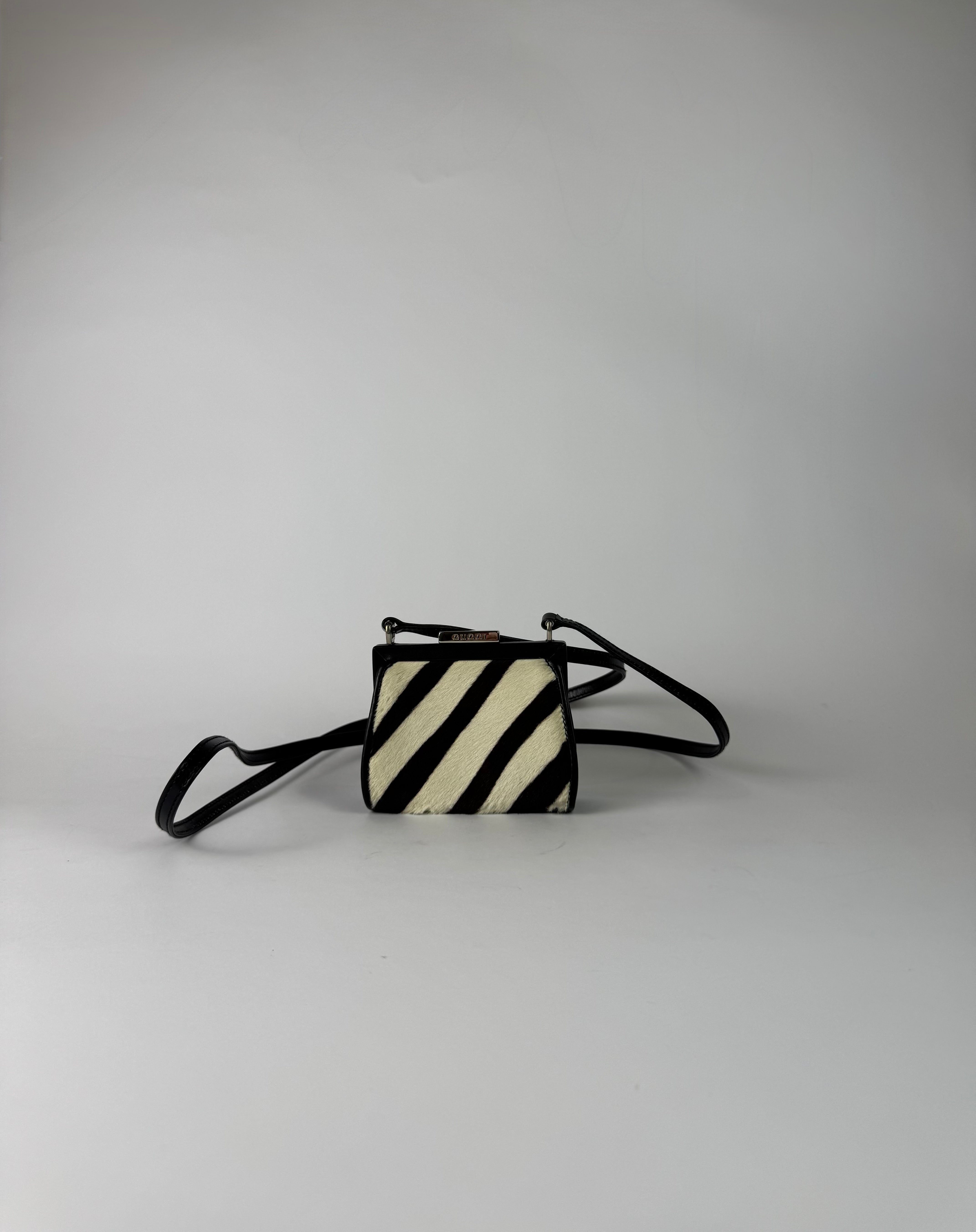 Gucci Zebra Ponyhair Mini Crossbody Bag