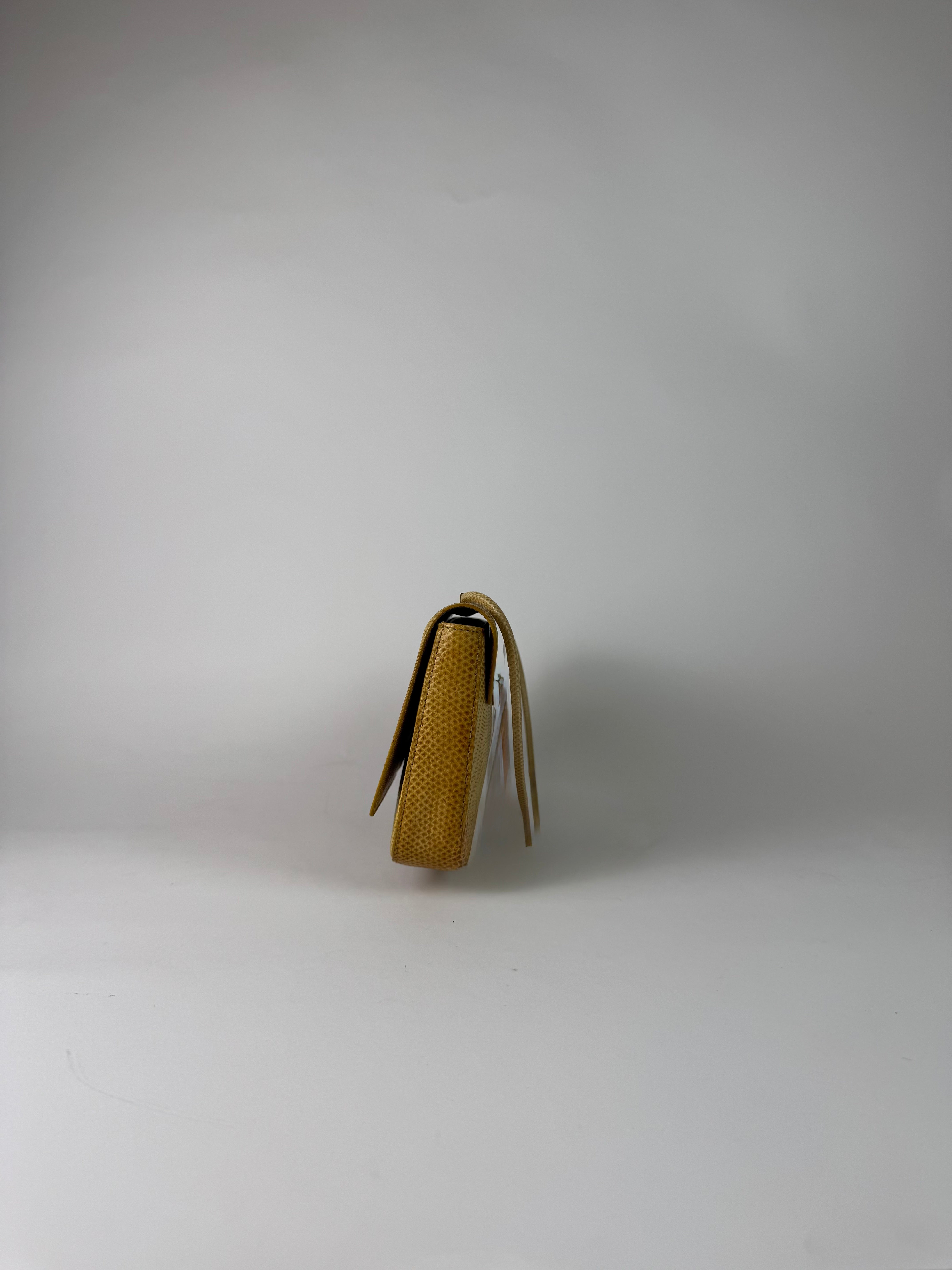 Gucci Vintage Lizard Shoulder Bag