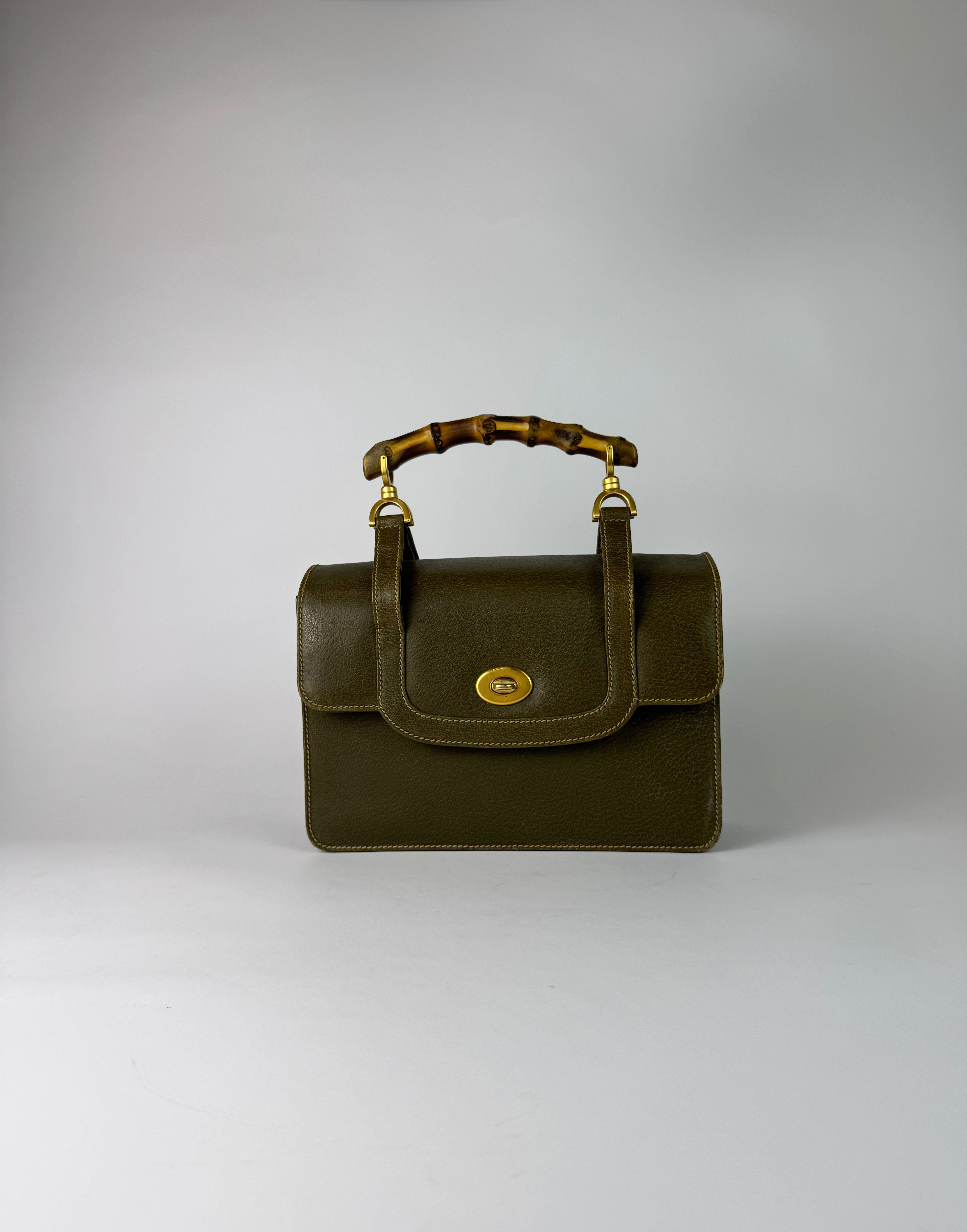 Gucci Vintage Bamboo Handbag