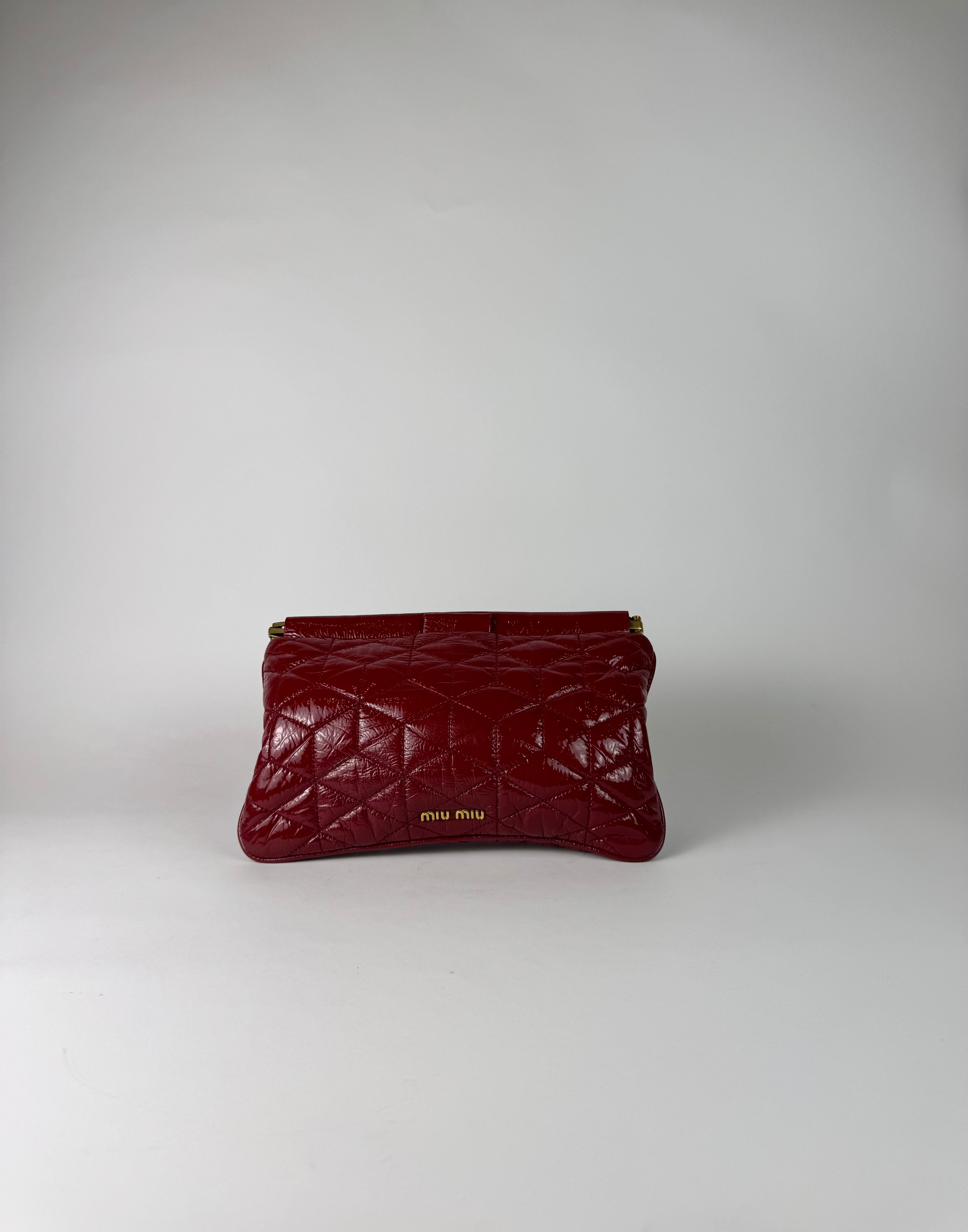 Miu Miu Patent Leather Clutch