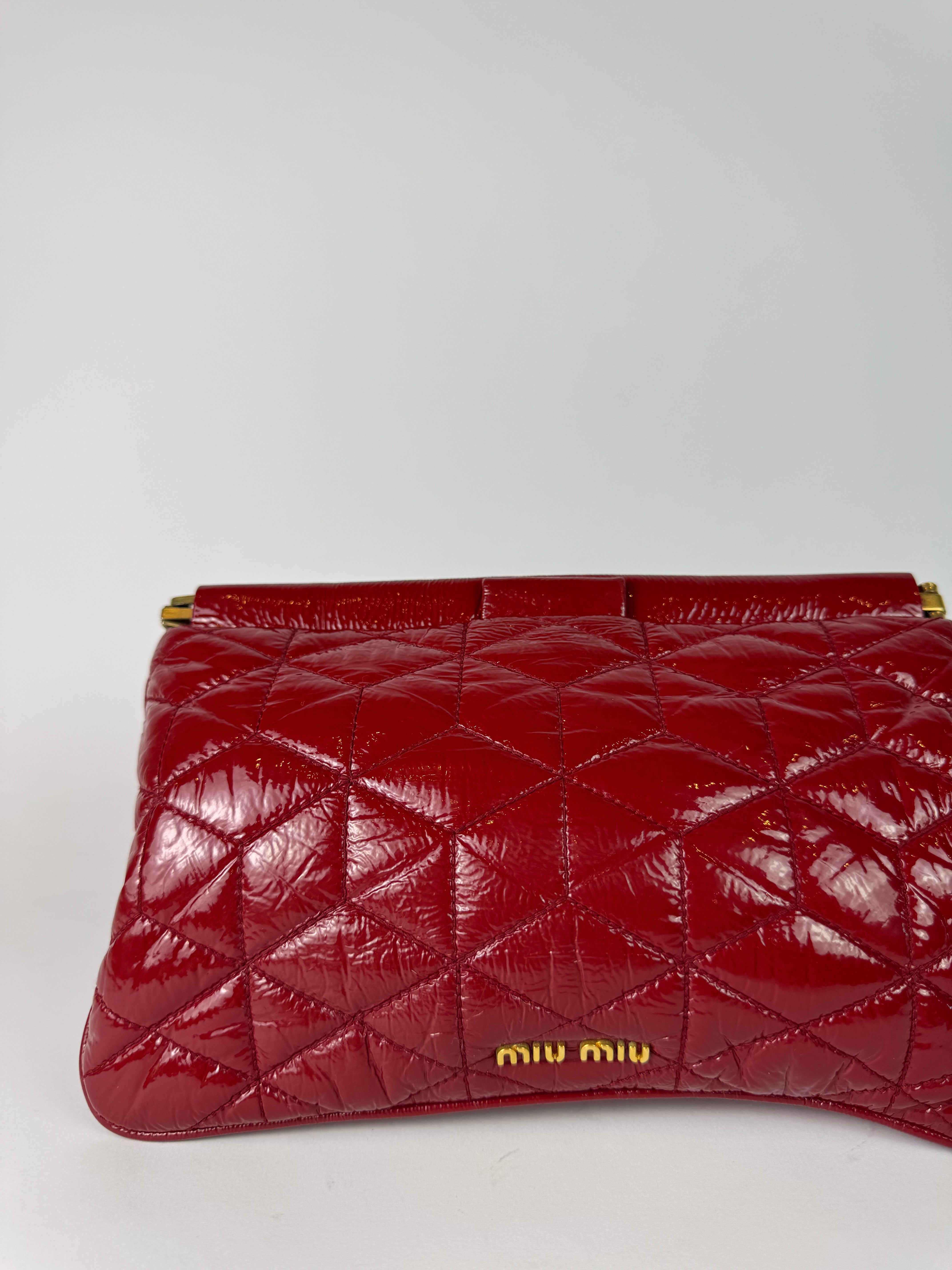 Miu Miu Patent Leather Clutch