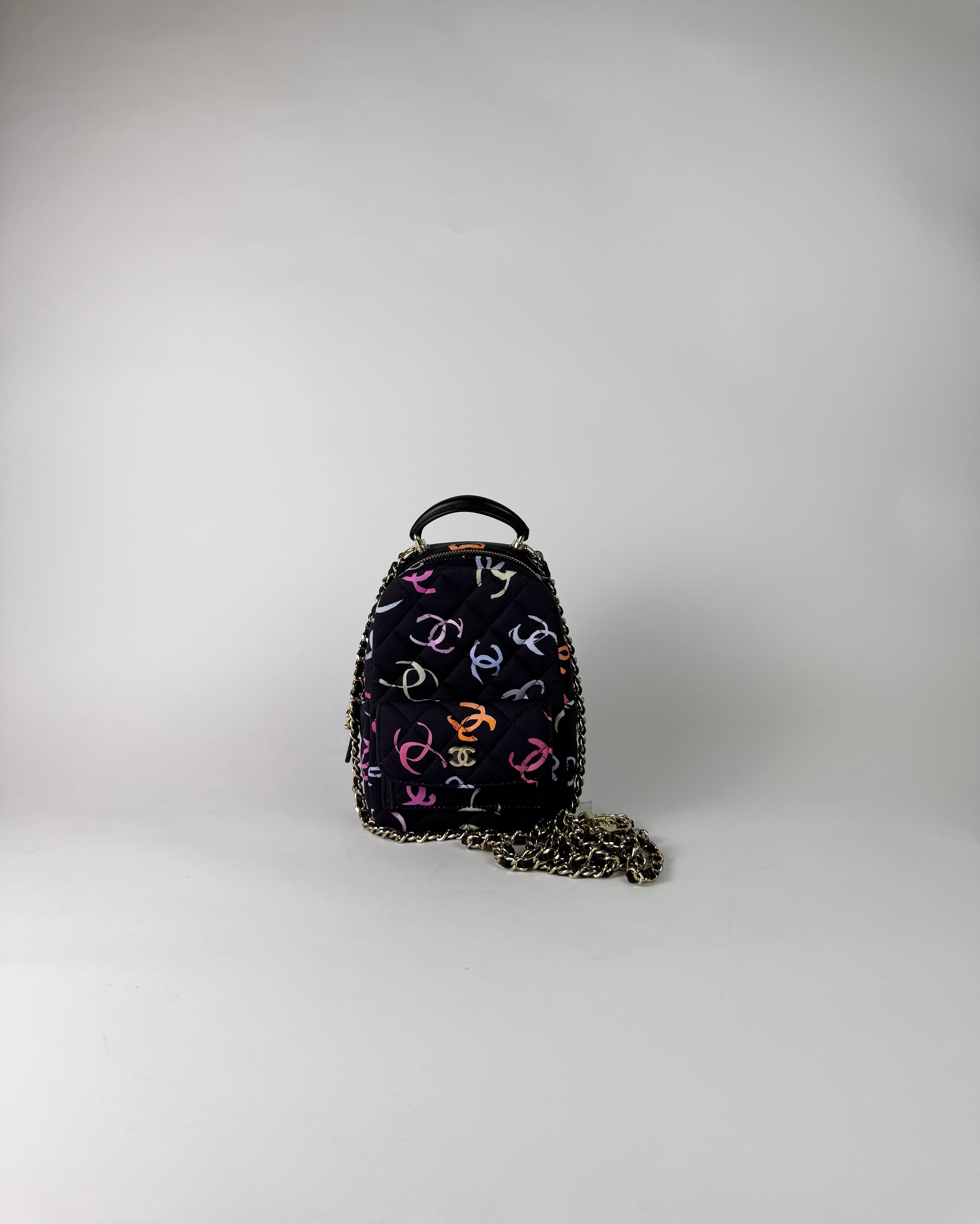 Chanel Interlocking CC Logo Backpack