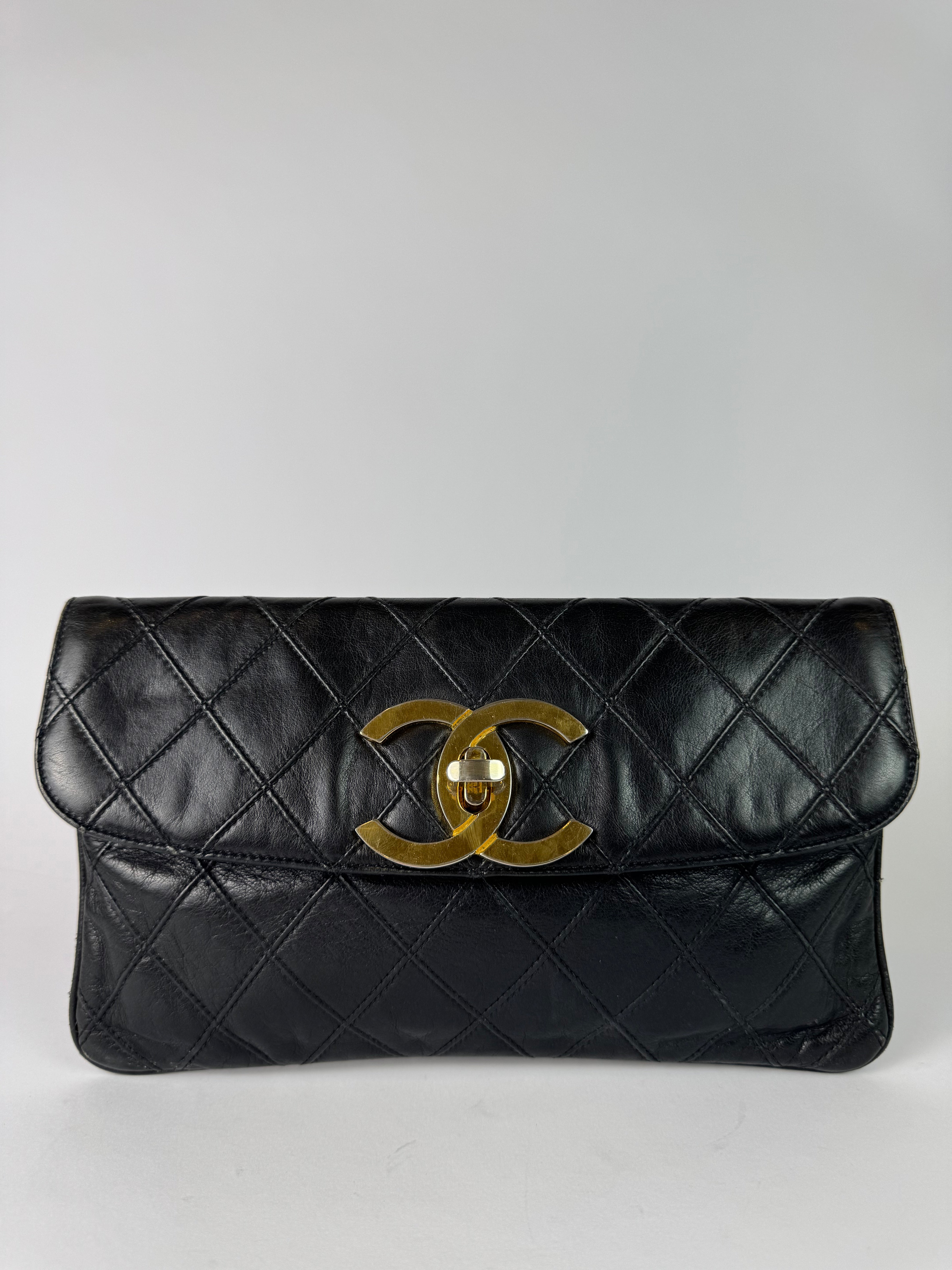 Chanel Lambskin CC Clutch Rare