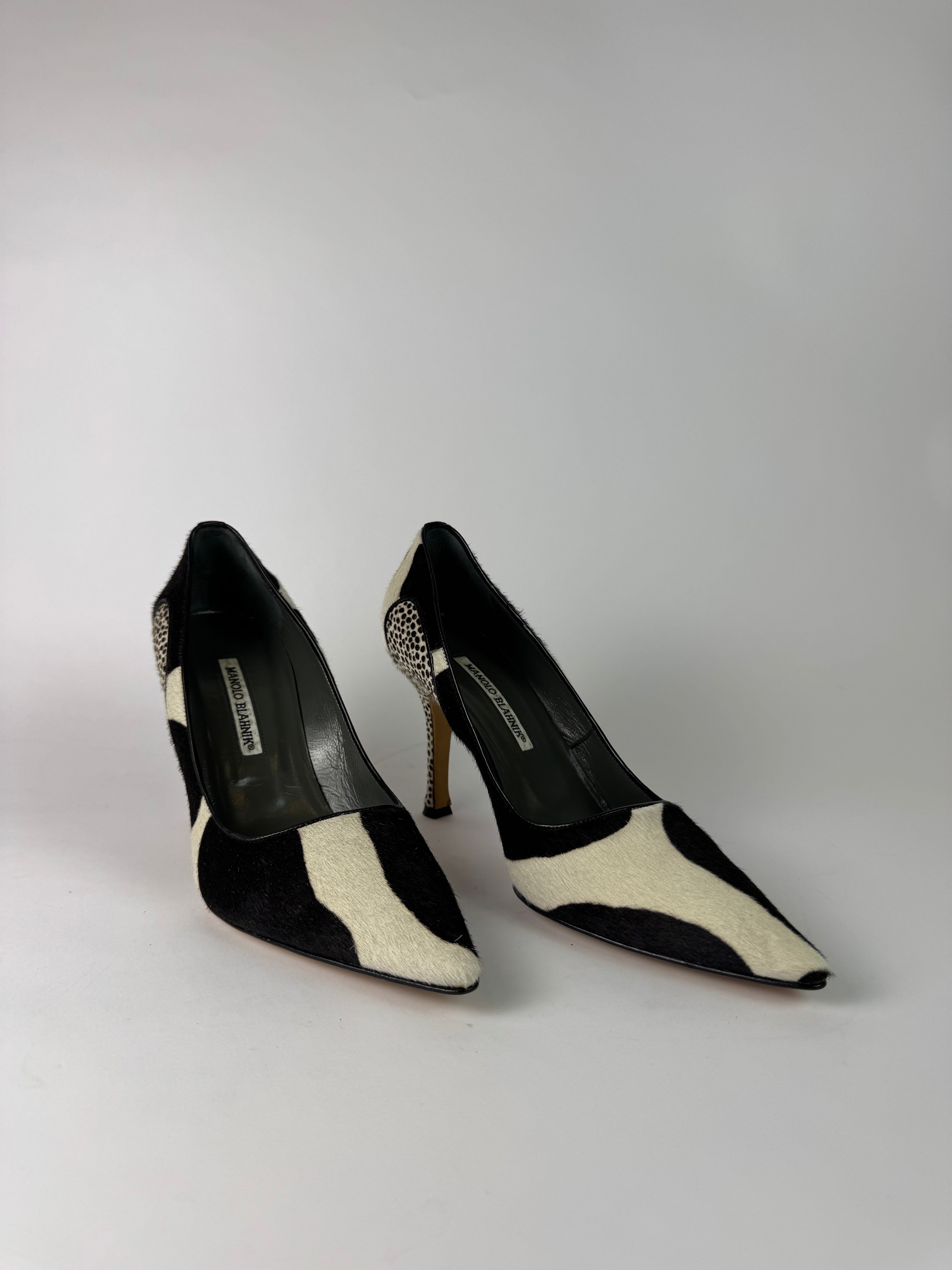Manolo Blahnik Ponyhair Pumps 40