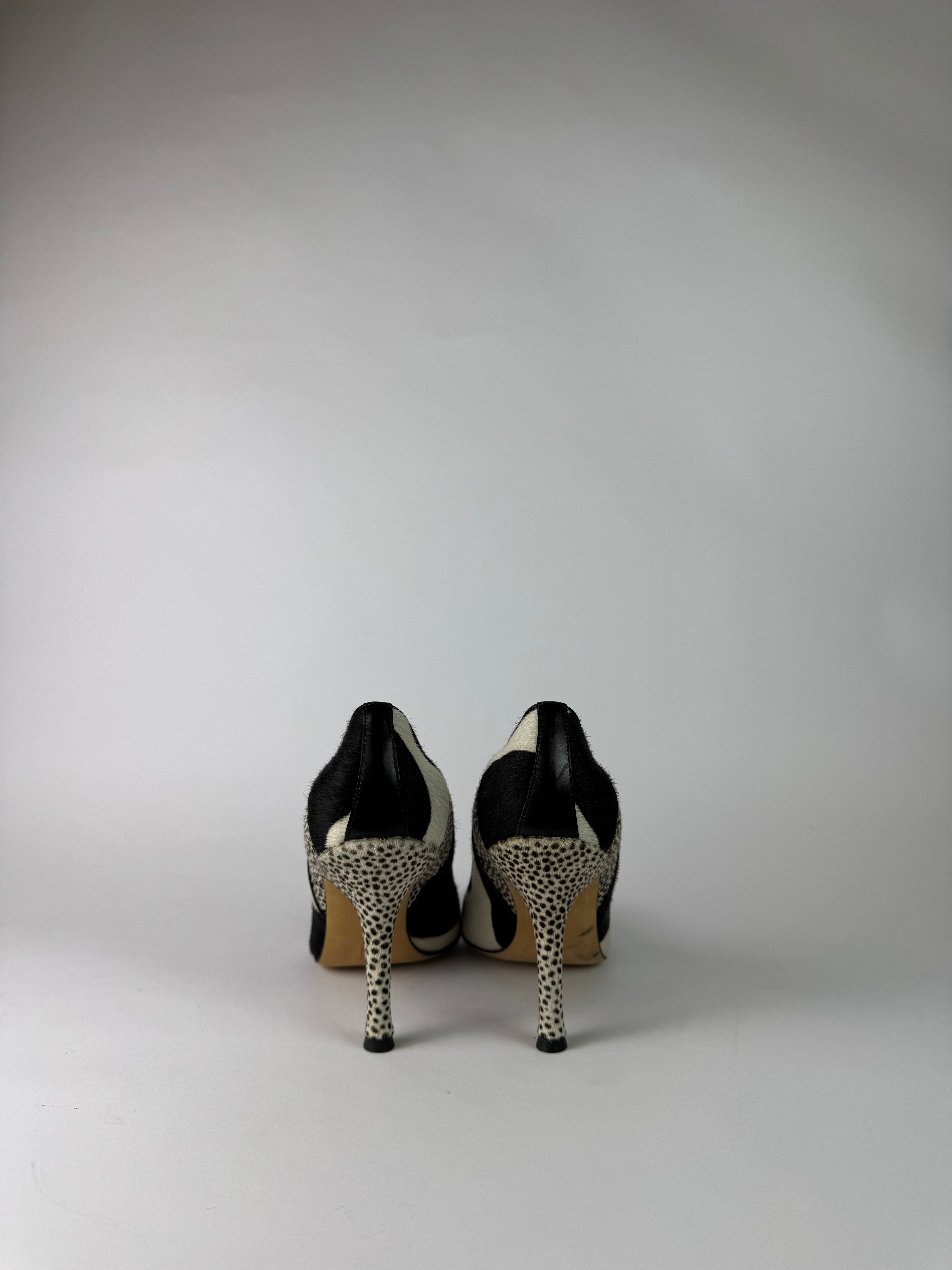 Manolo Blahnik Ponyhair Pumps 40