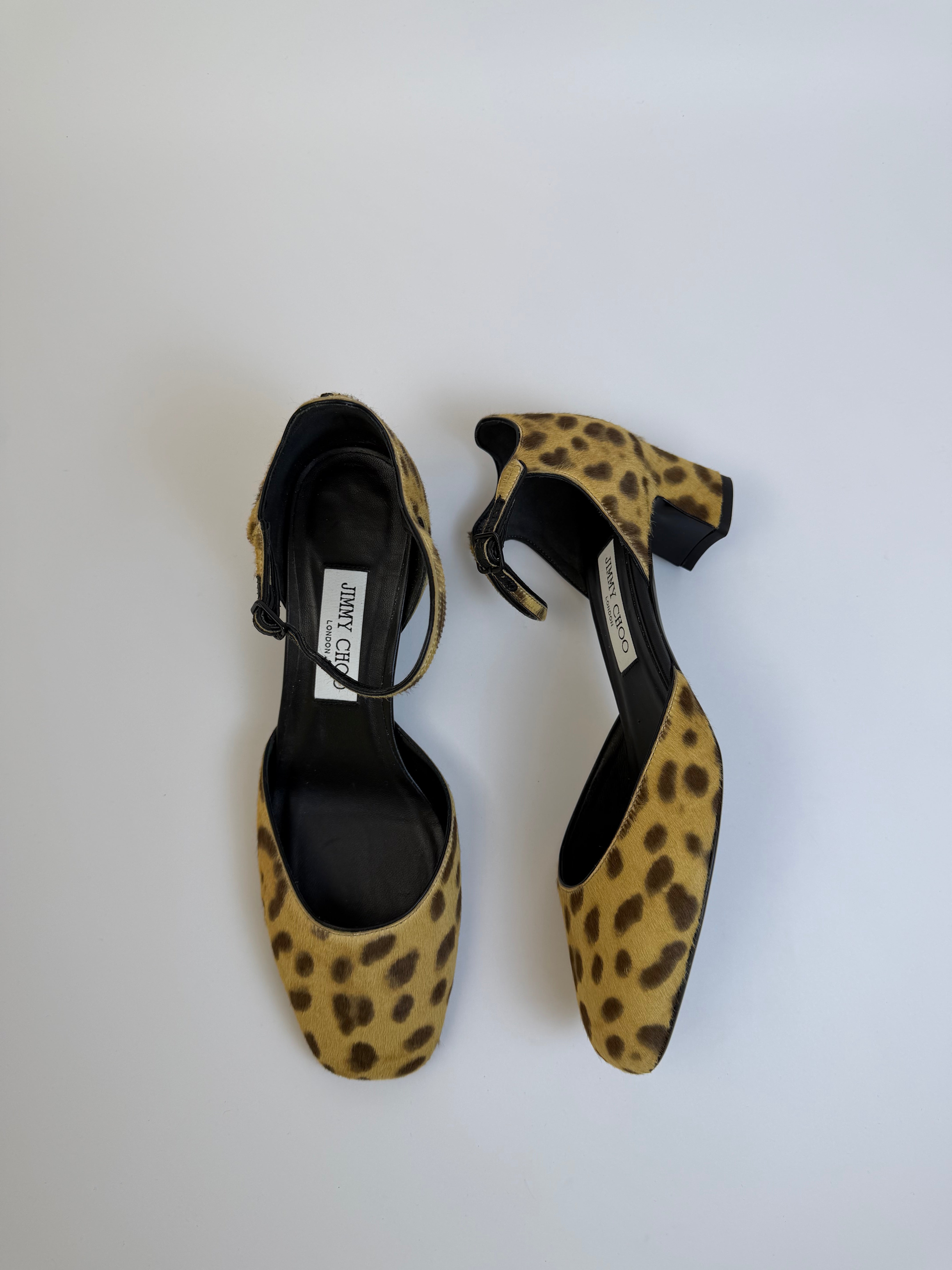 Jimmy Choo Ponyhair Mary Janes 38.5