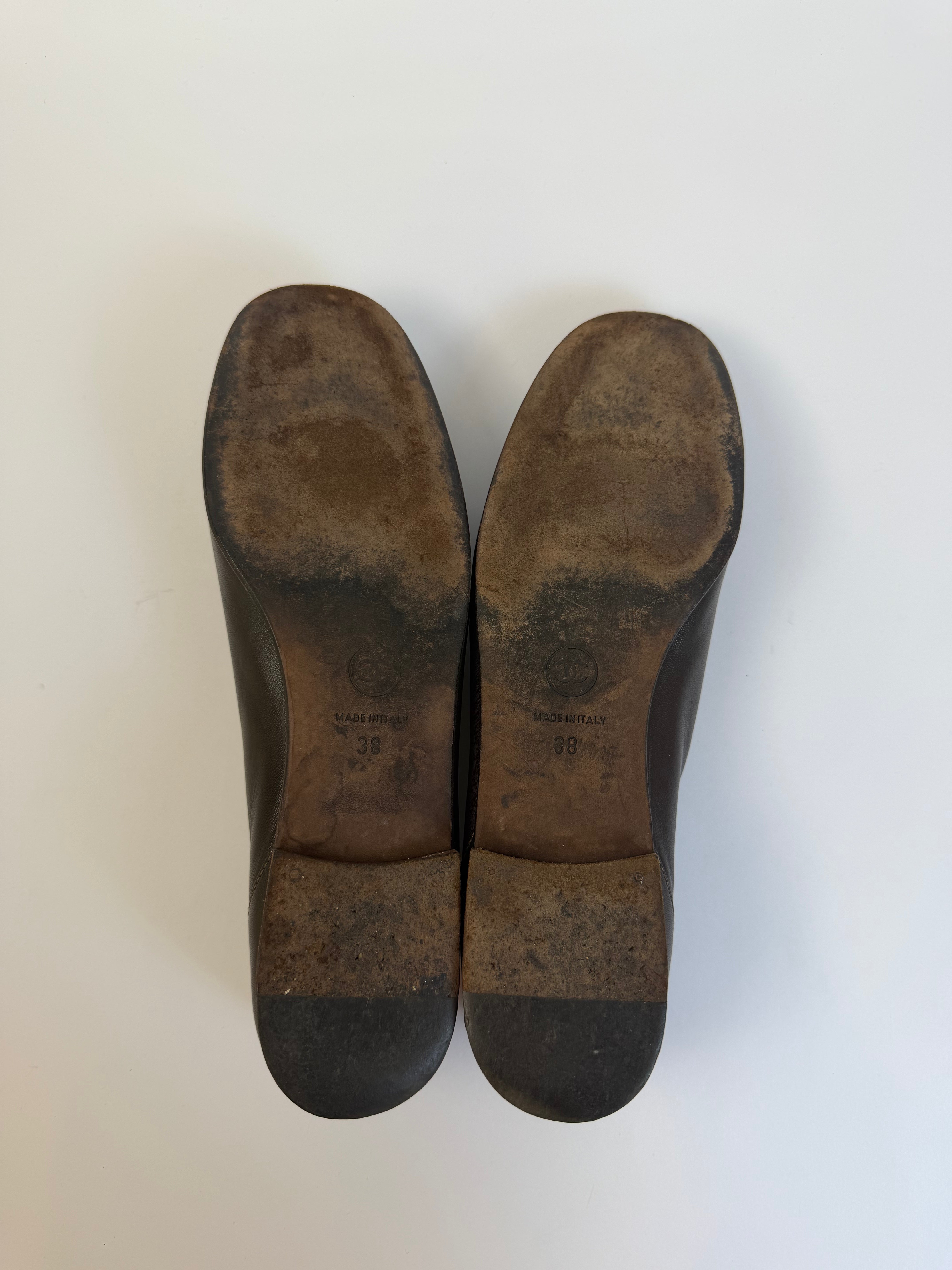 Chanel Black Loafers 38