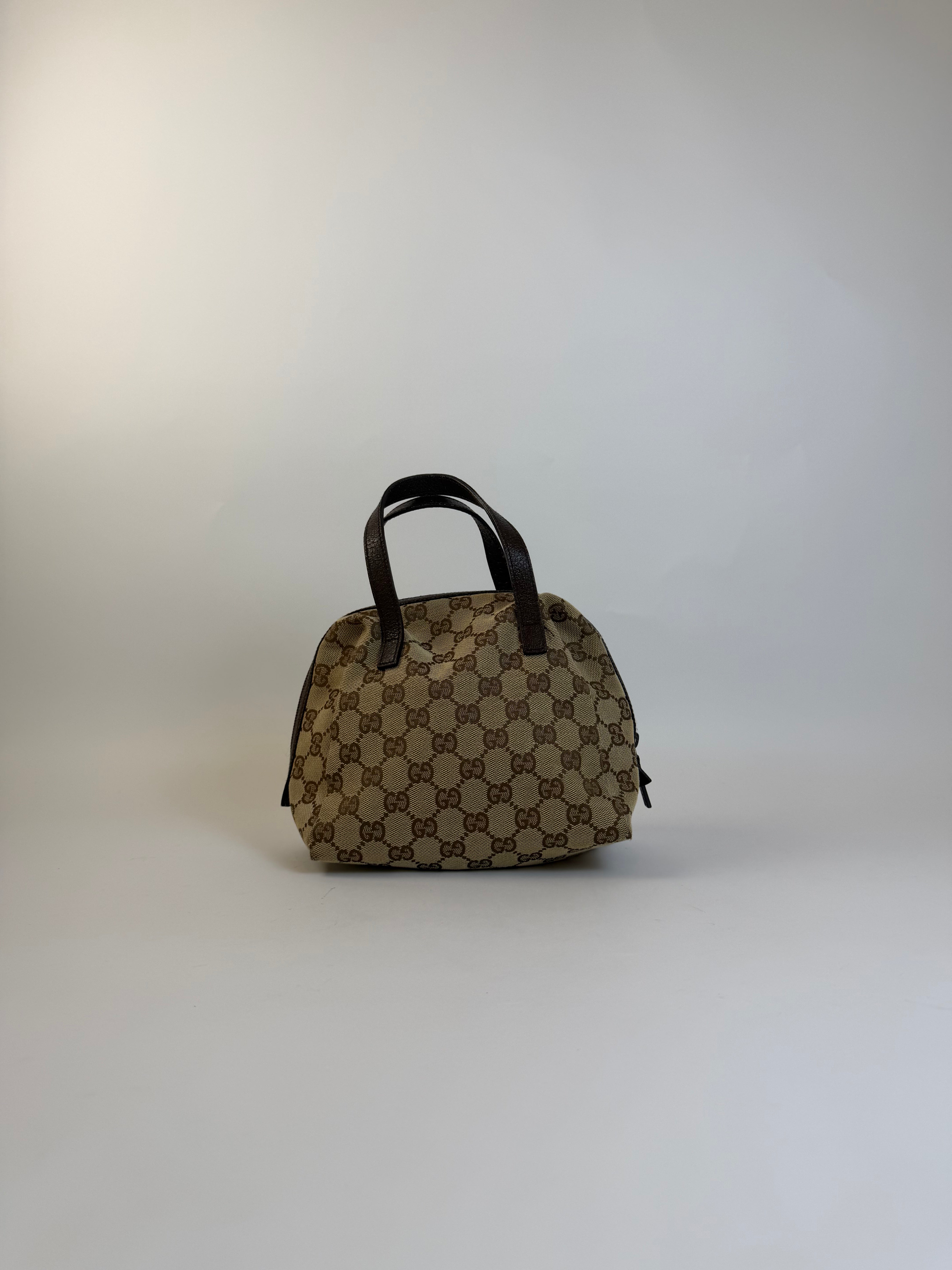 Gucci Vintage Canvas Handbag