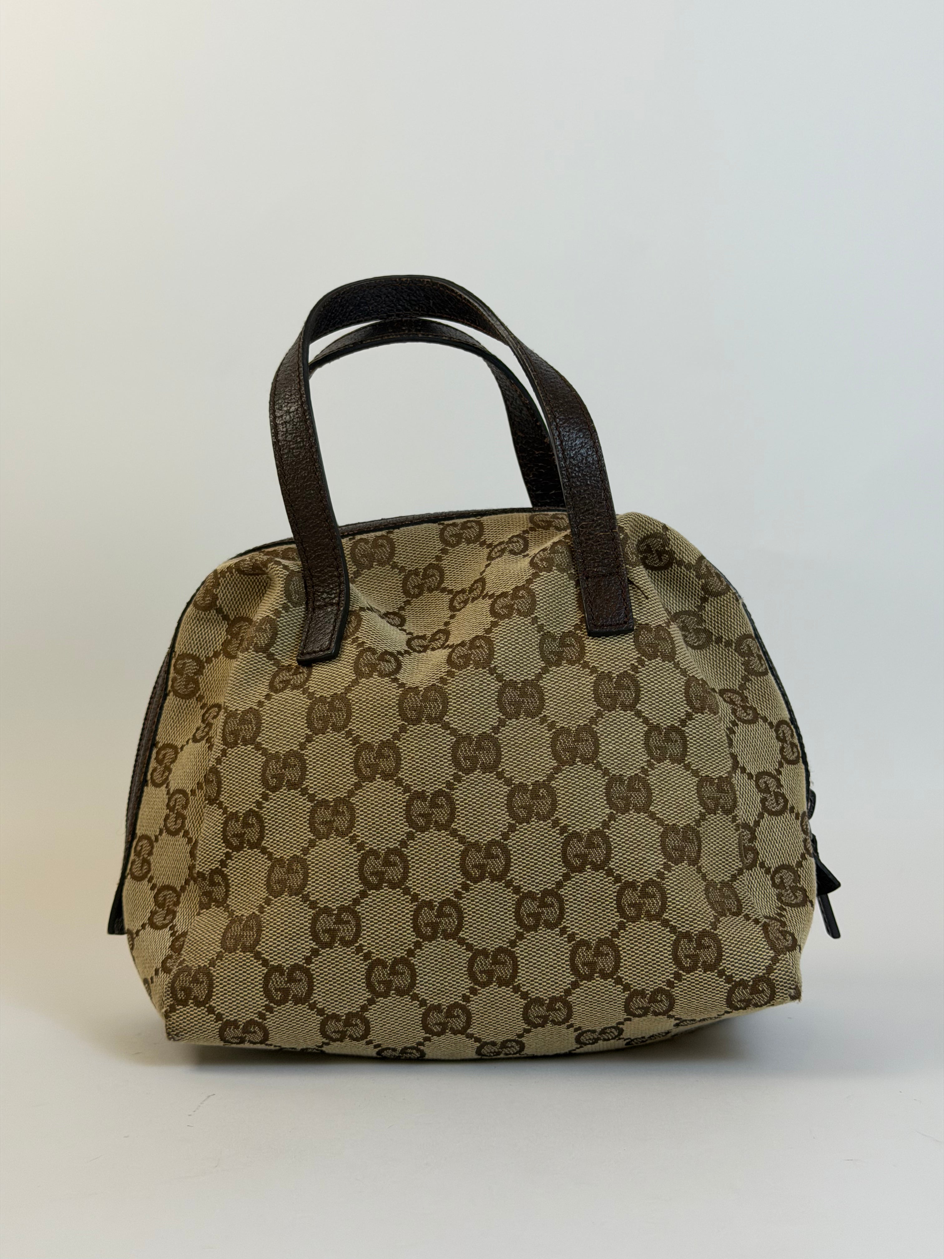Gucci Vintage Canvas Handbag