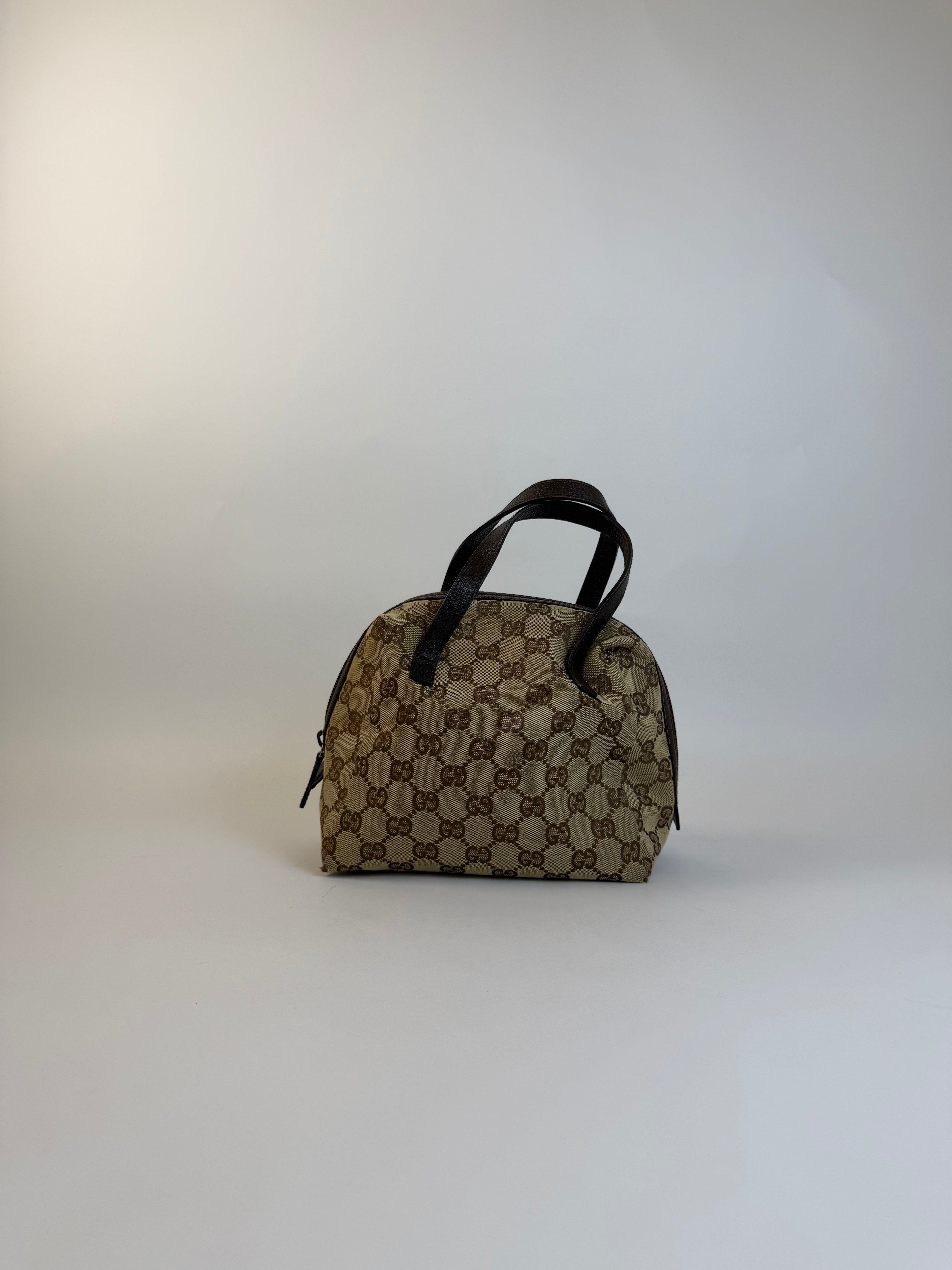 Gucci Vintage Canvas Handbag