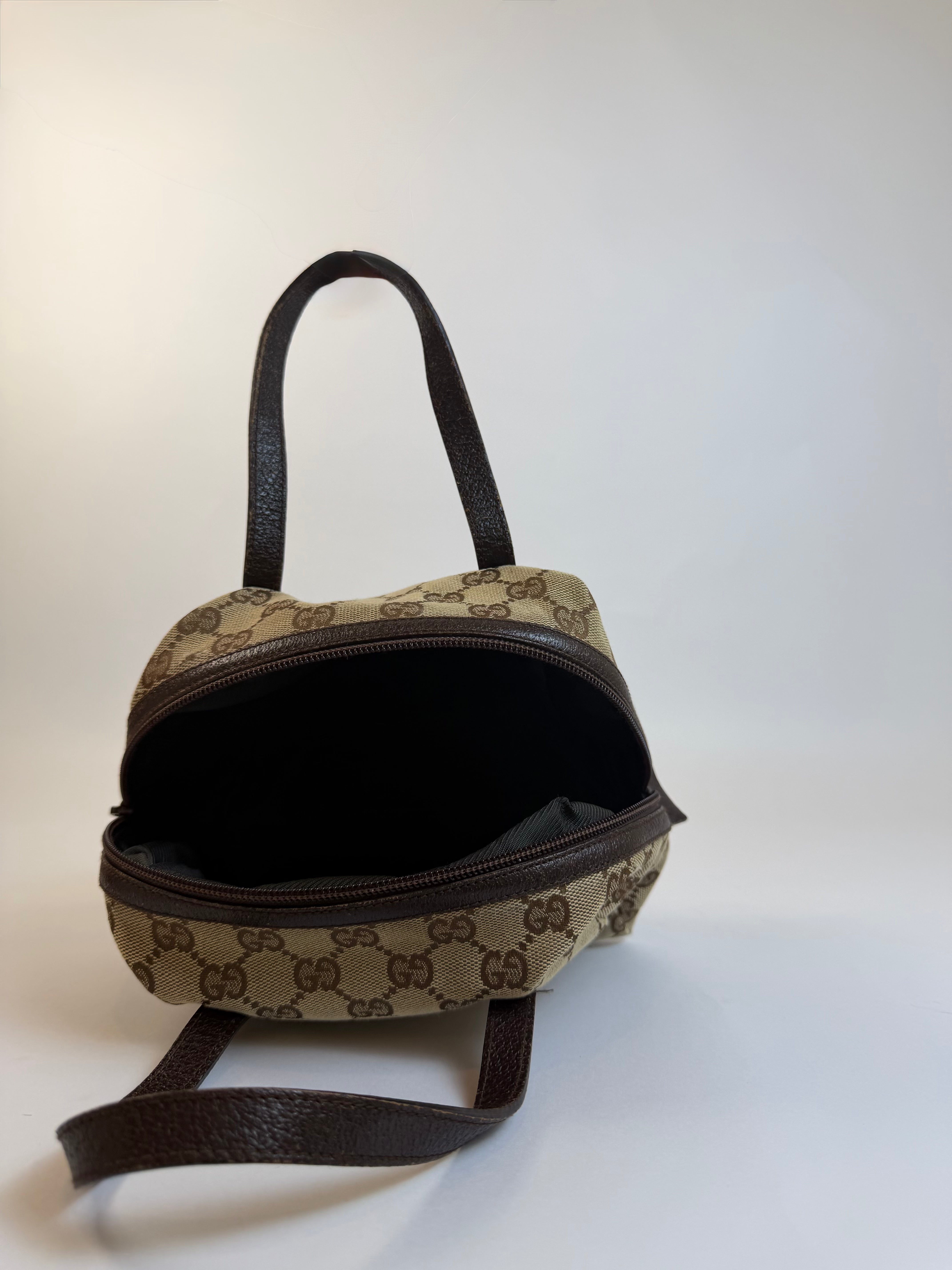 Gucci Vintage Canvas Handbag