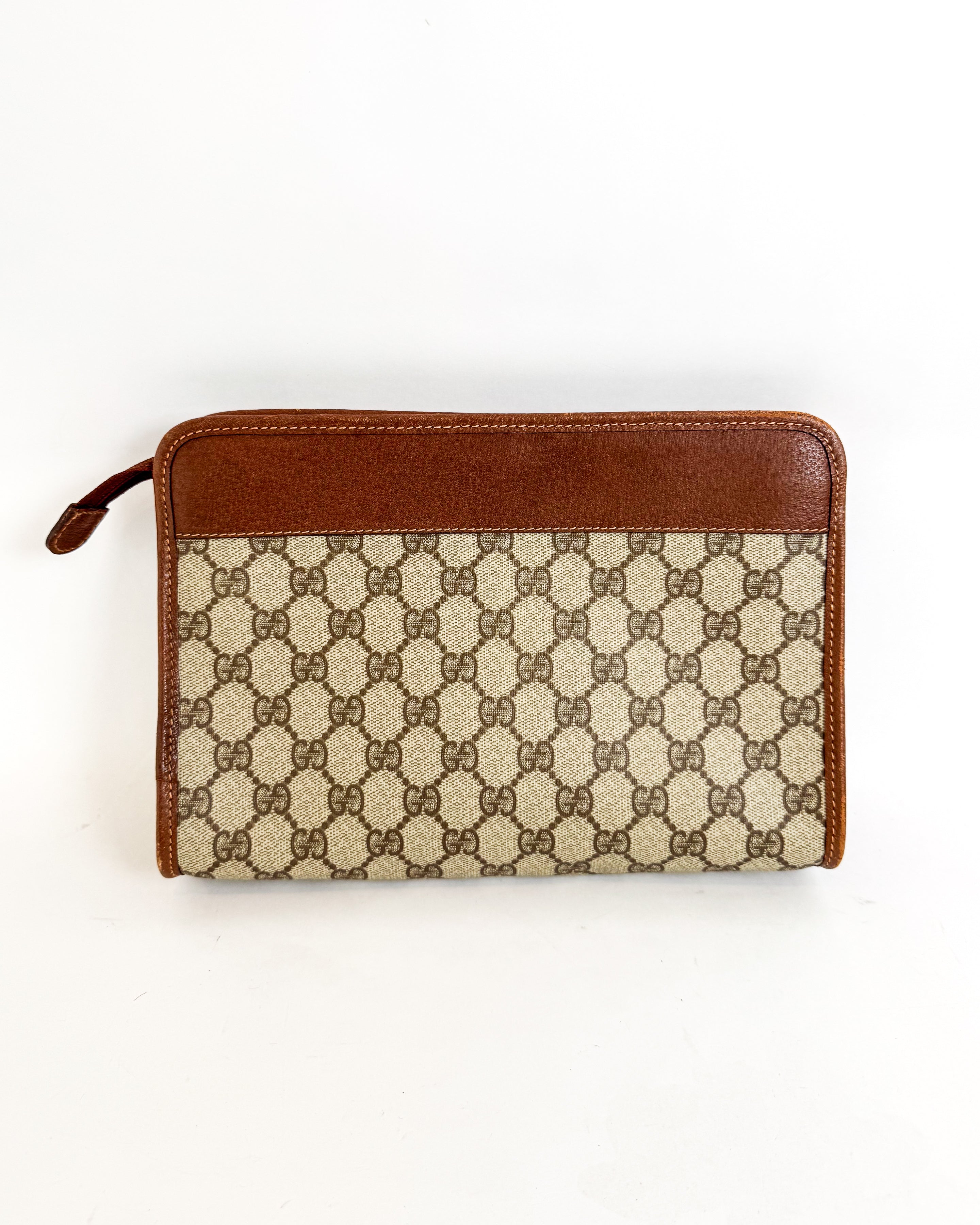 Gucci Vintage Canvas Clutch