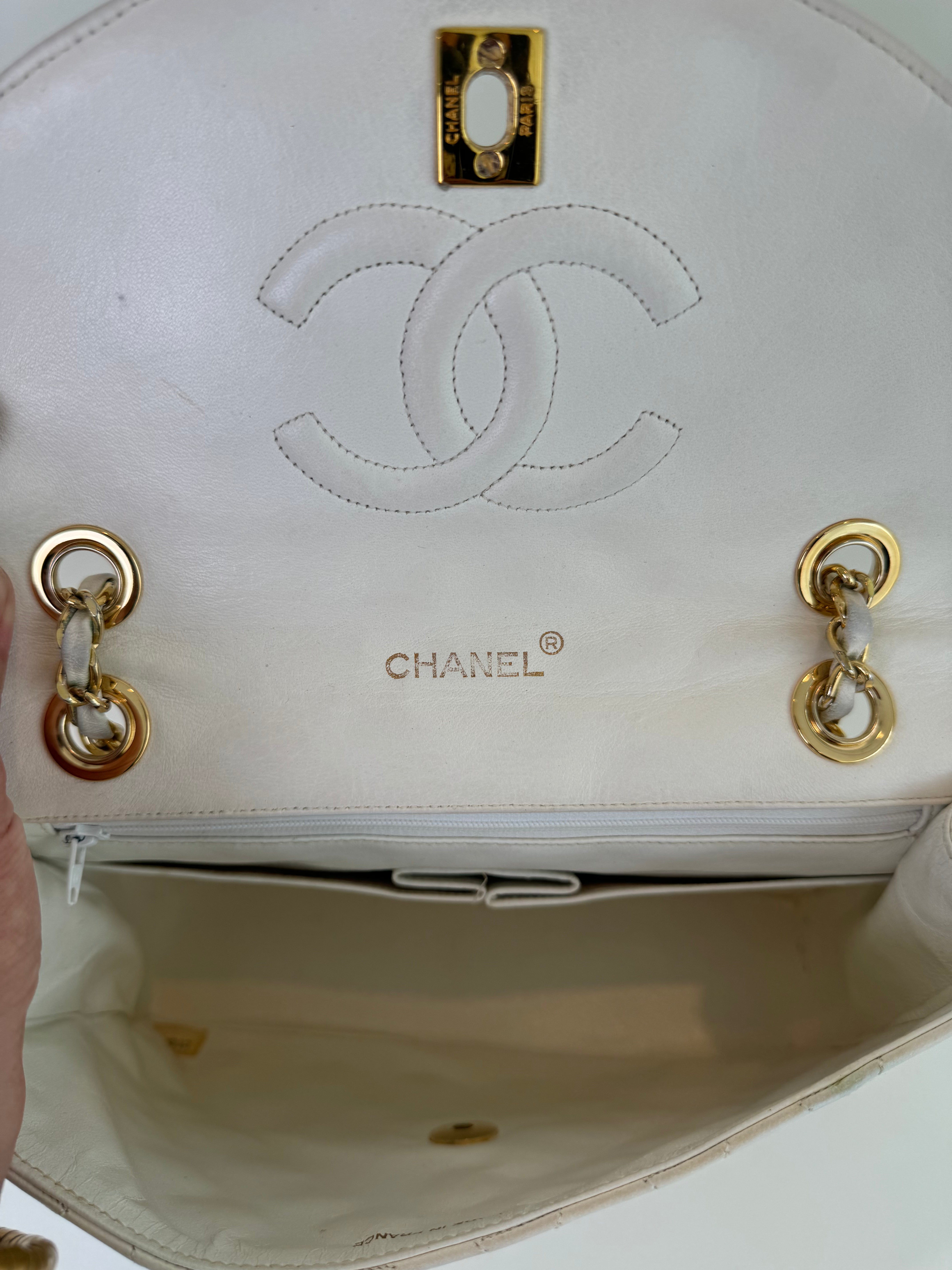 Chanel Lambskin Quilted Classic Single Flap Bag