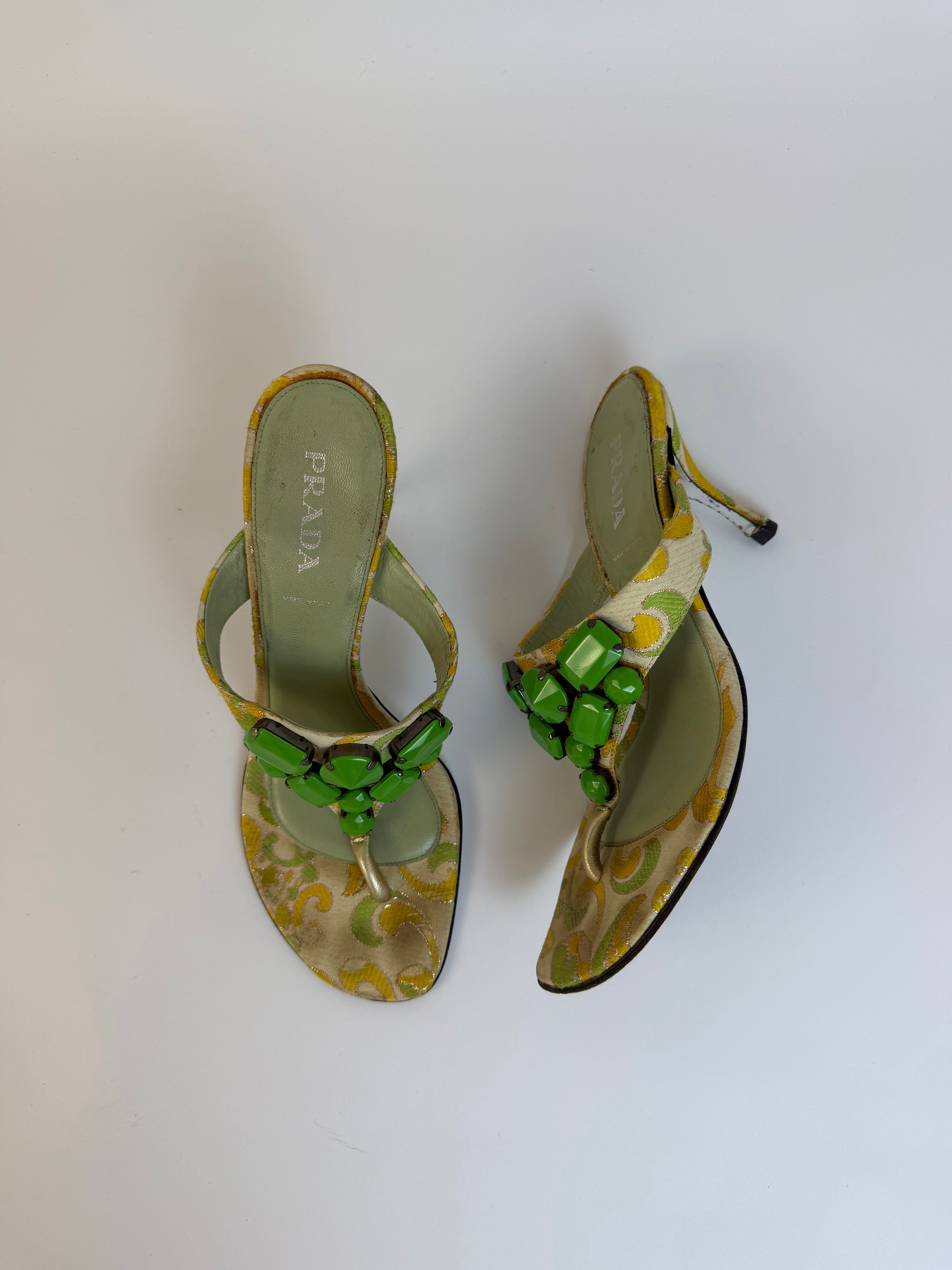 Prada Jacquard Slides 38.5