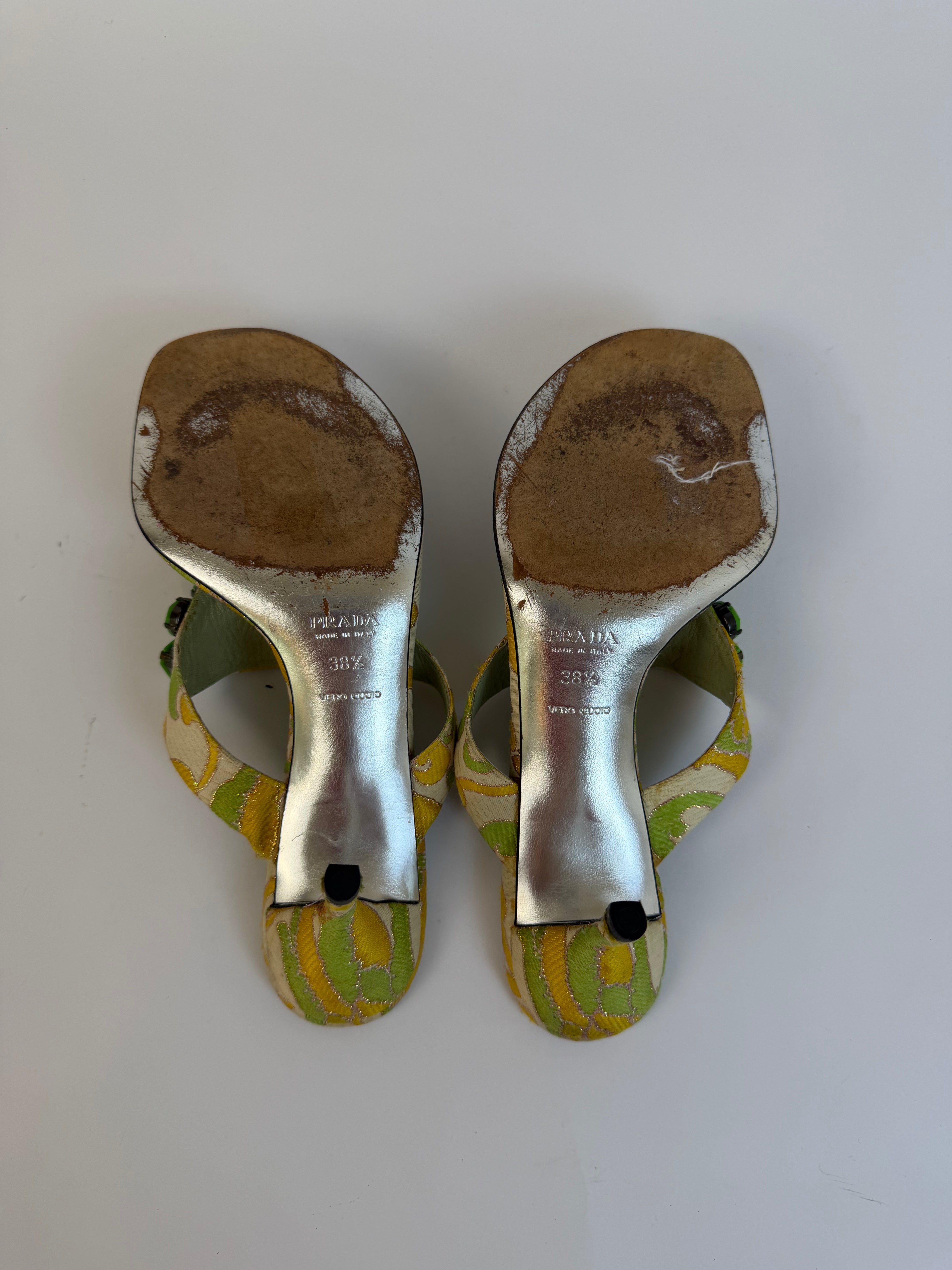 Prada Jacquard Slides 38.5