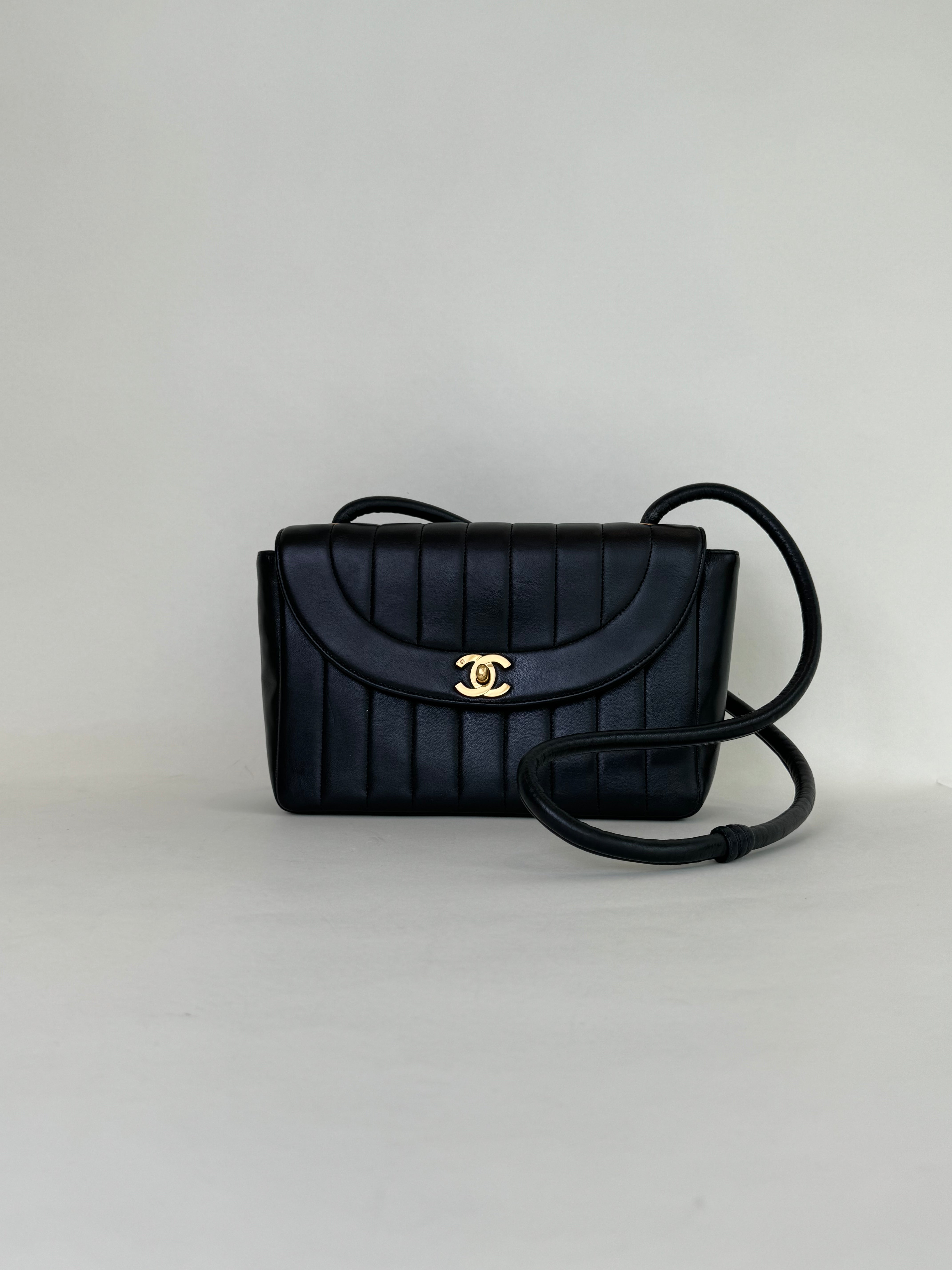 Chanel Mademoiselle Black Lambskin Shoulder Bag