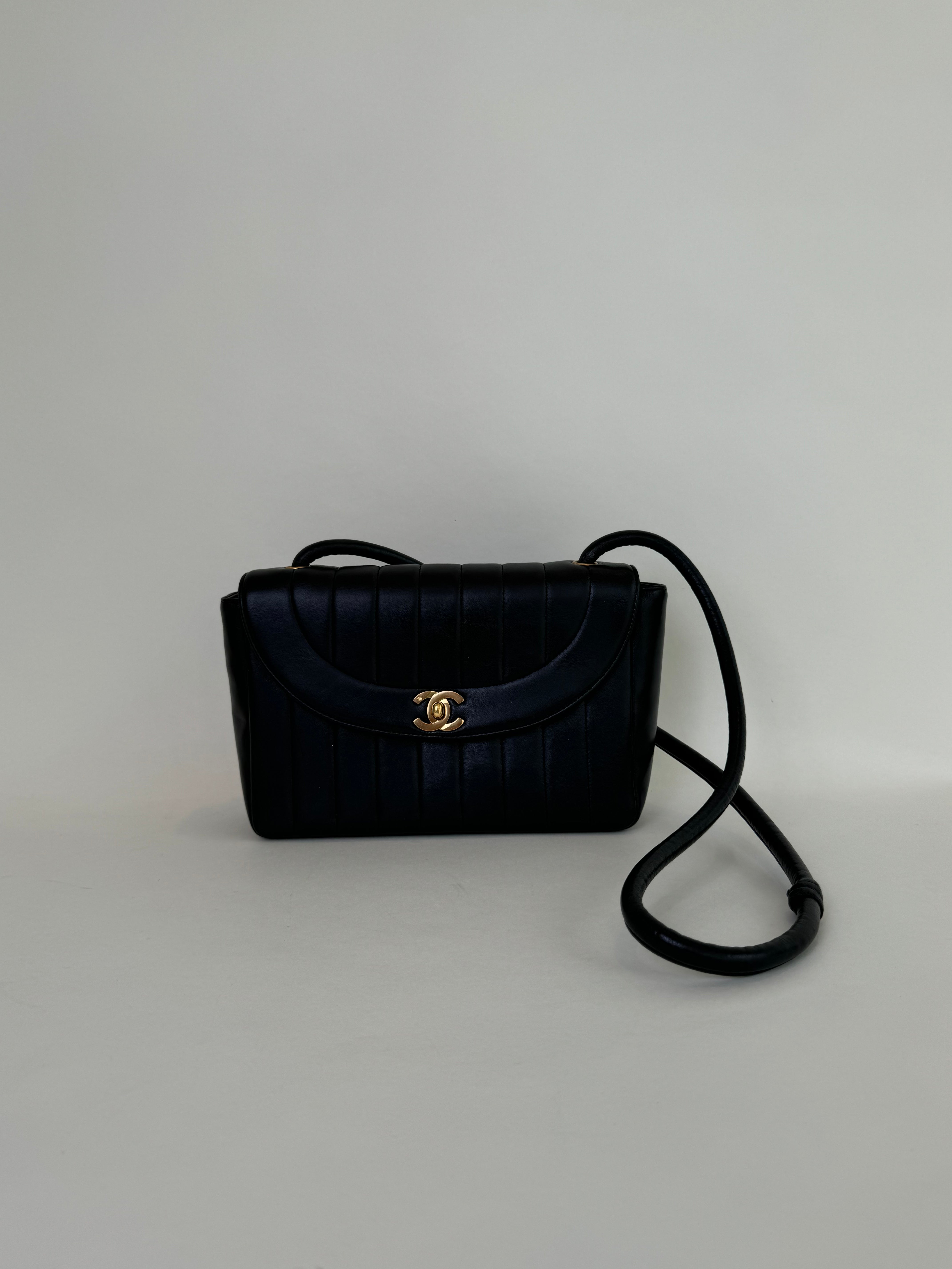 Chanel Mademoiselle Black Lambskin Shoulder Bag