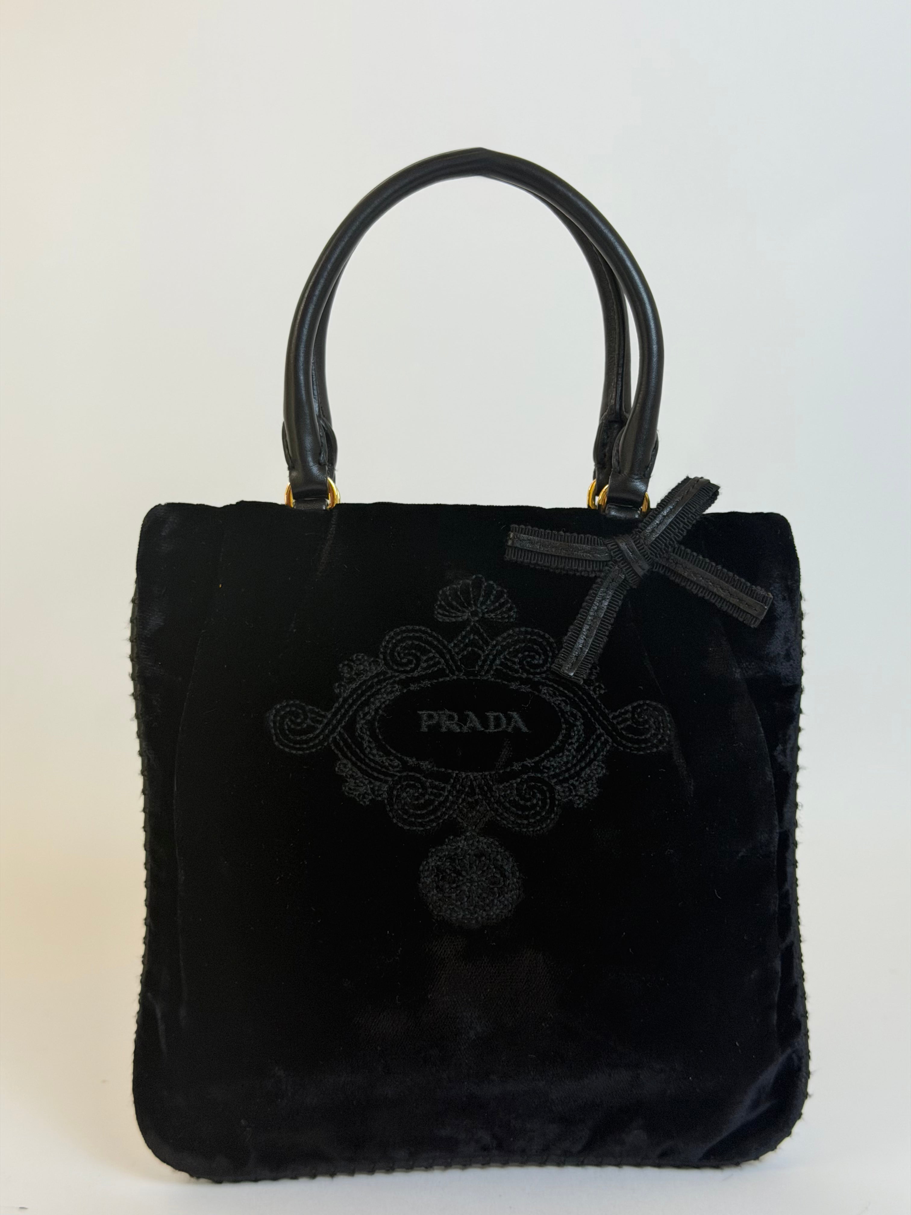 Prada Vintage Velvet Evening Bag
