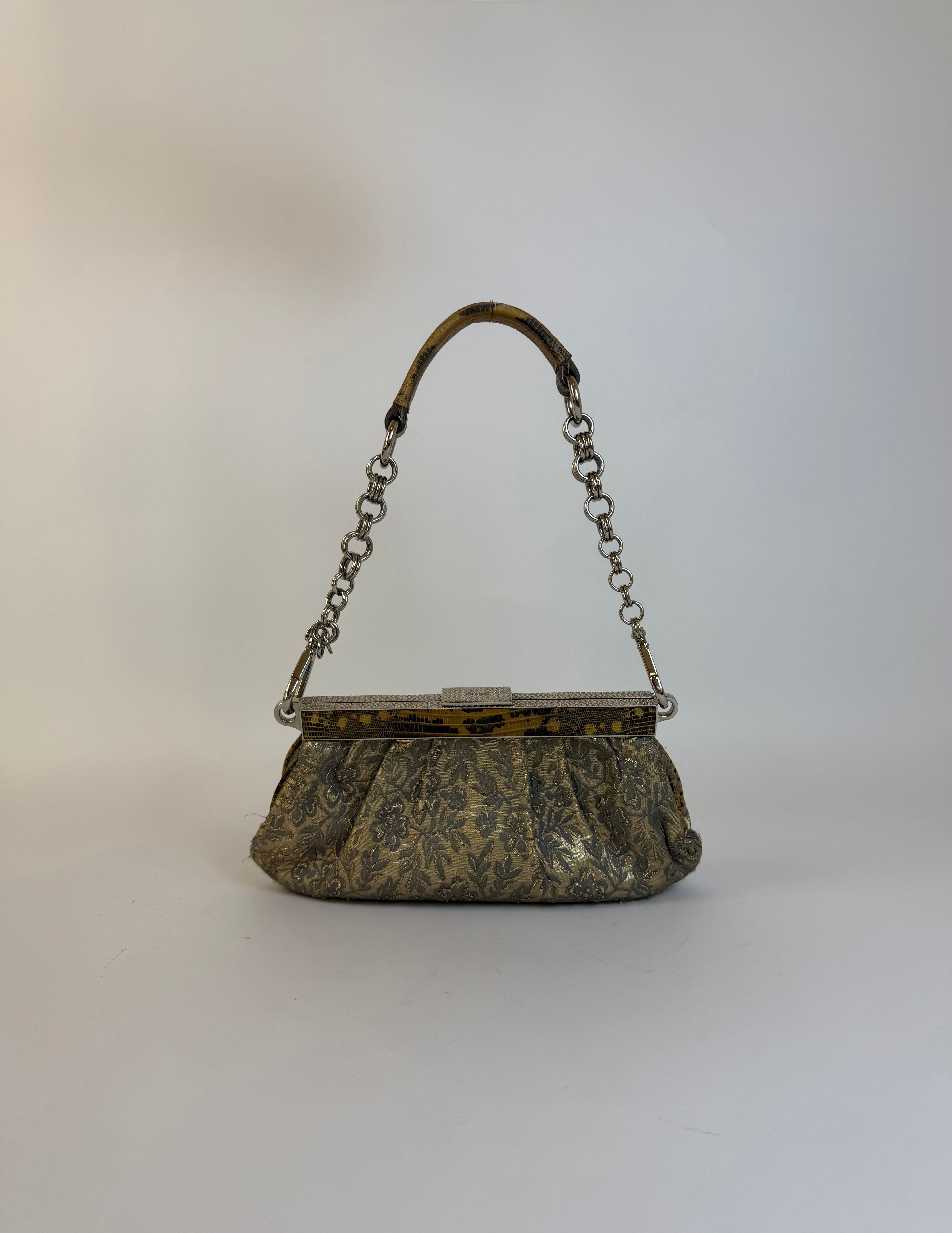 Prada Lizard Shoulder Bag