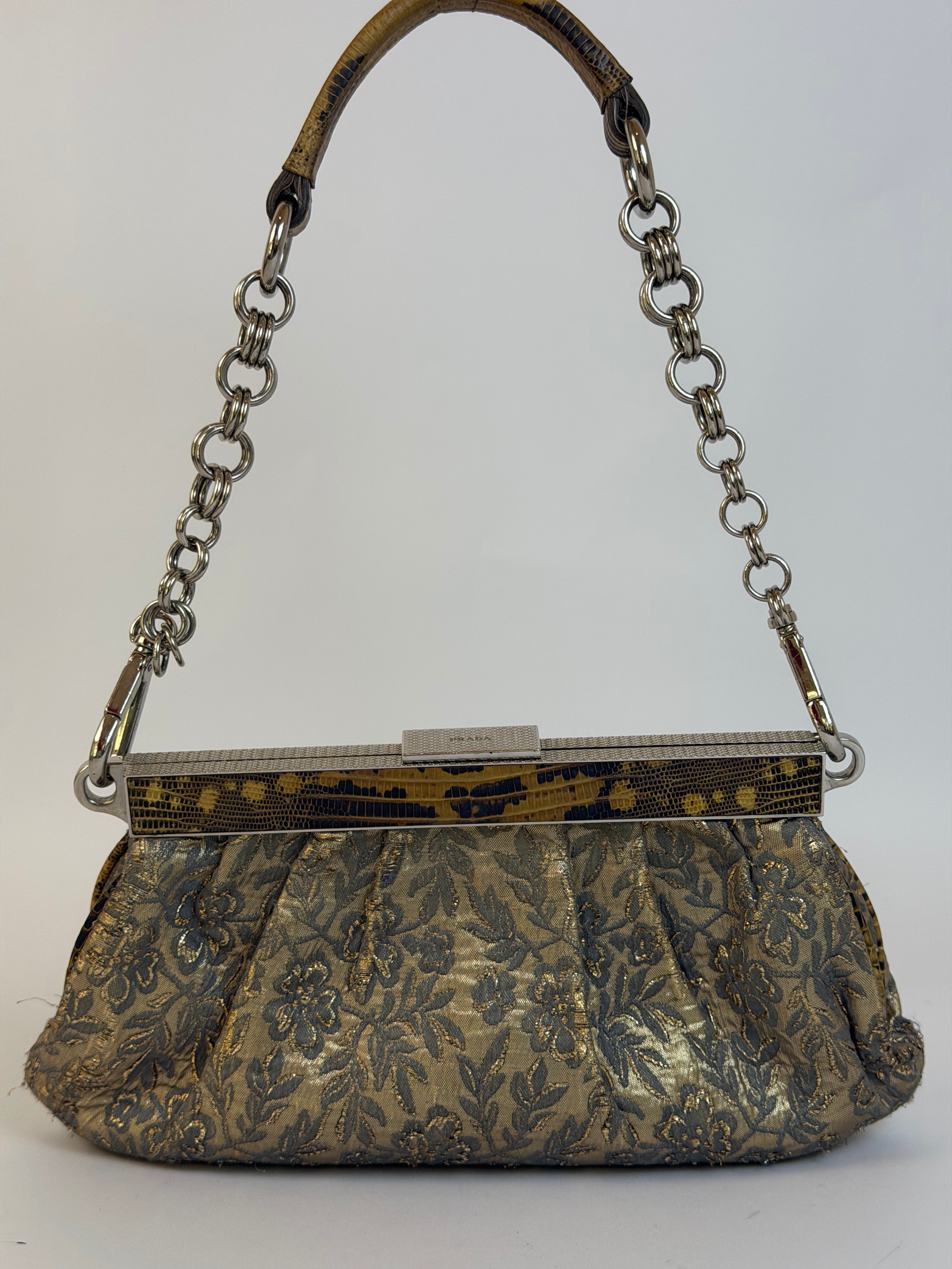 Prada Lizard Shoulder Bag