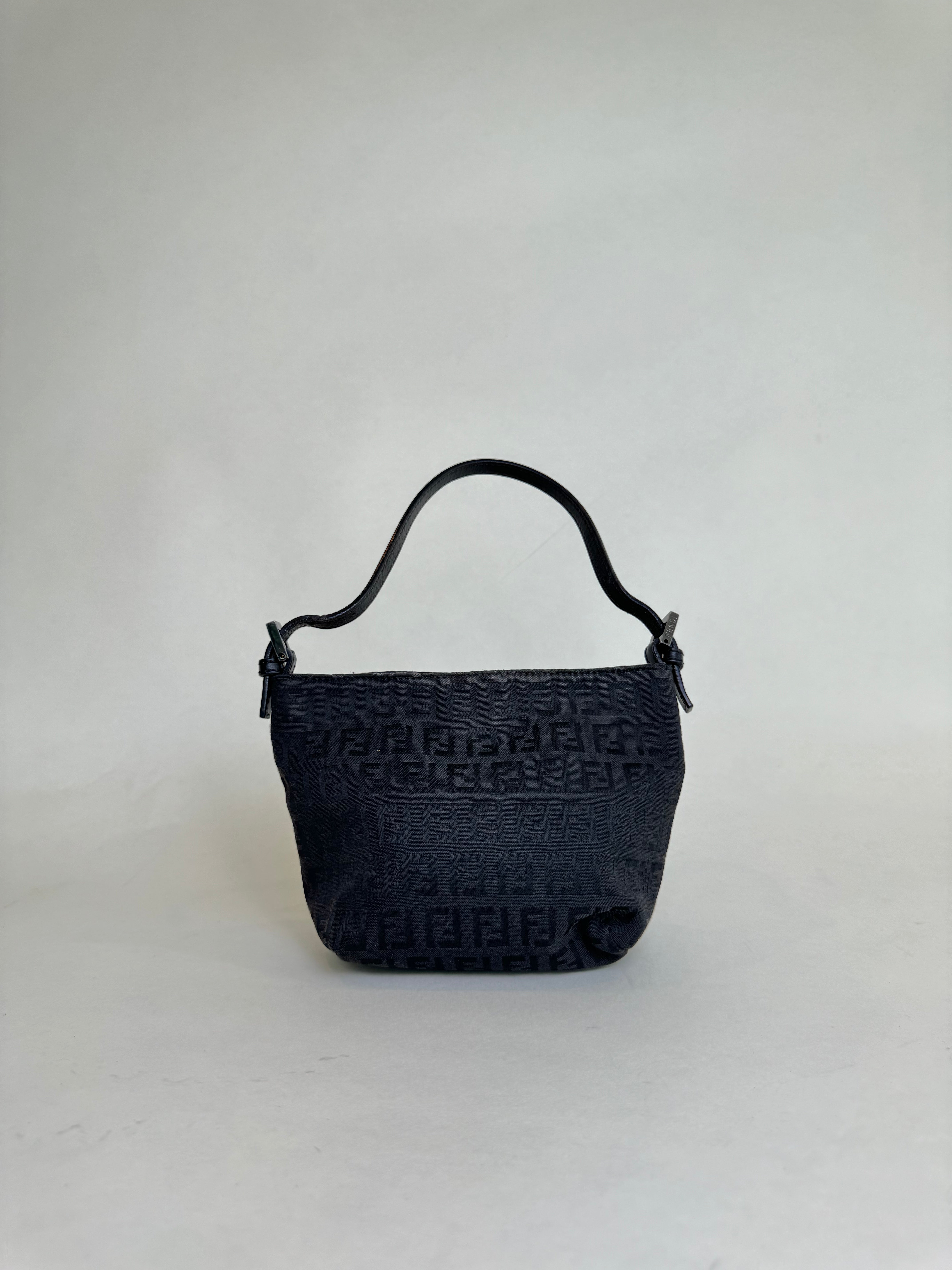 Fendi Mini Zucchino Canvas Handbag