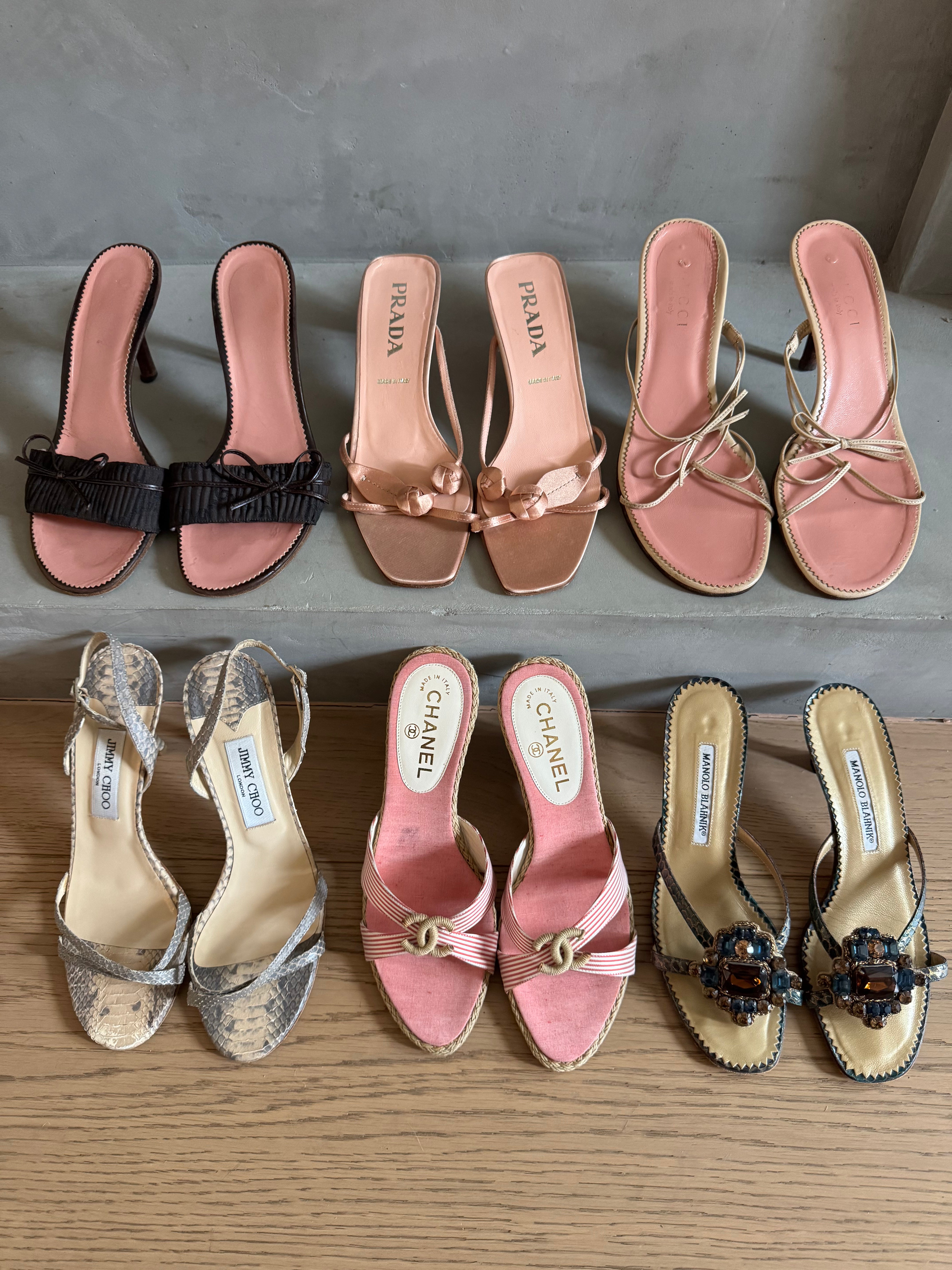 Gucci Vintage Bow Heels 7.5