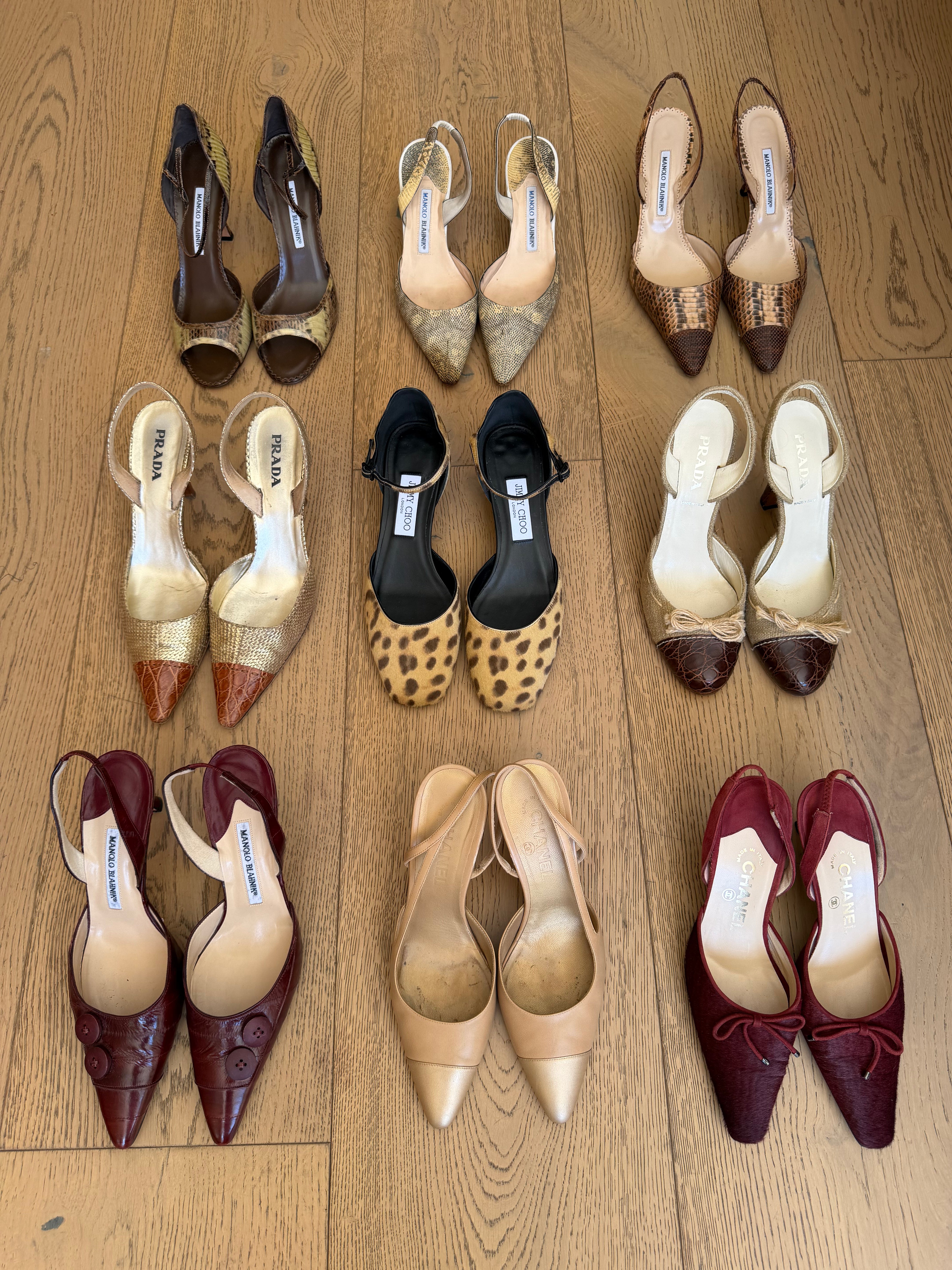 Prada Woven Slingbacks 38