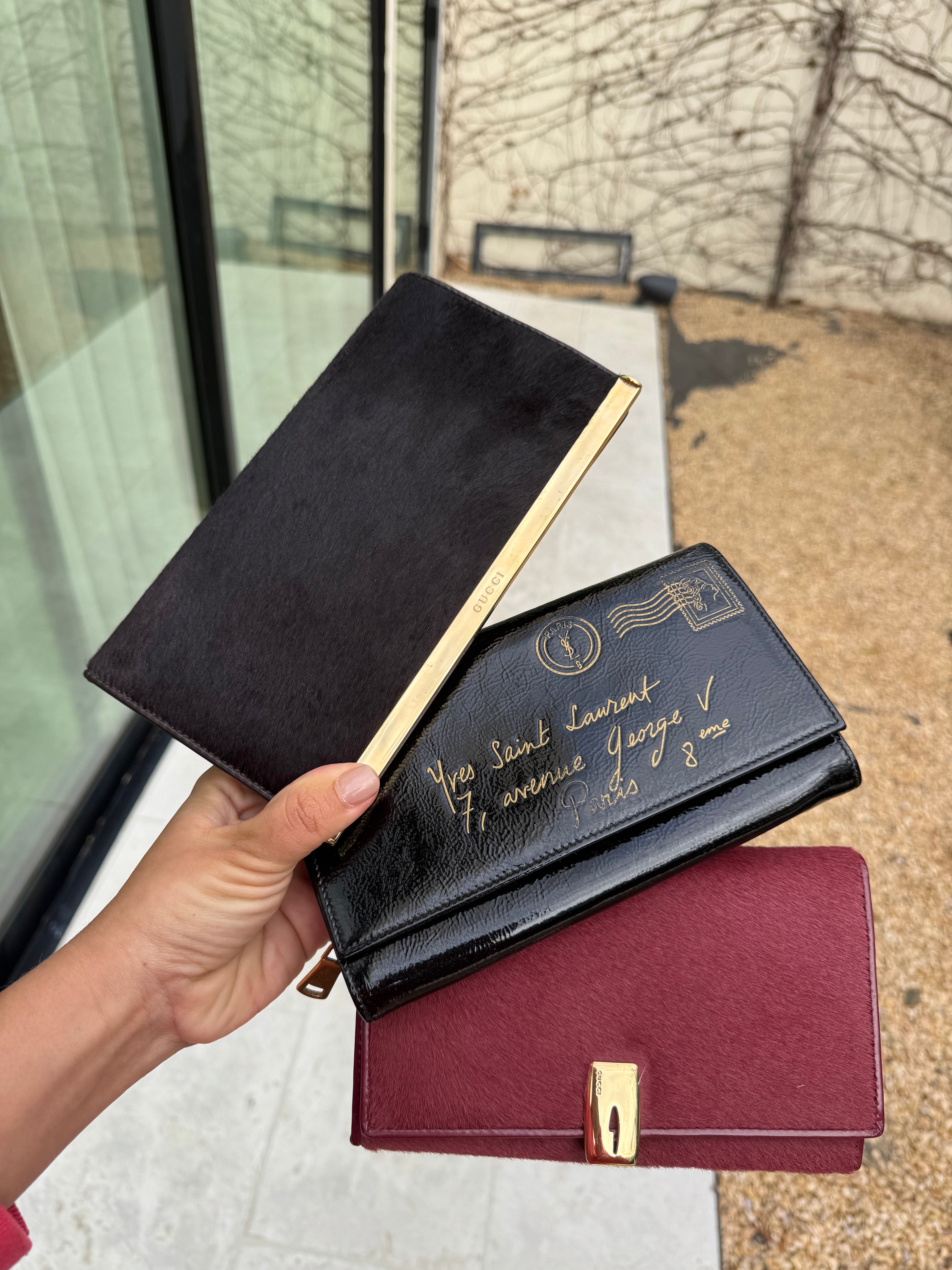 YSL Vintage Postcard Wallet Rare