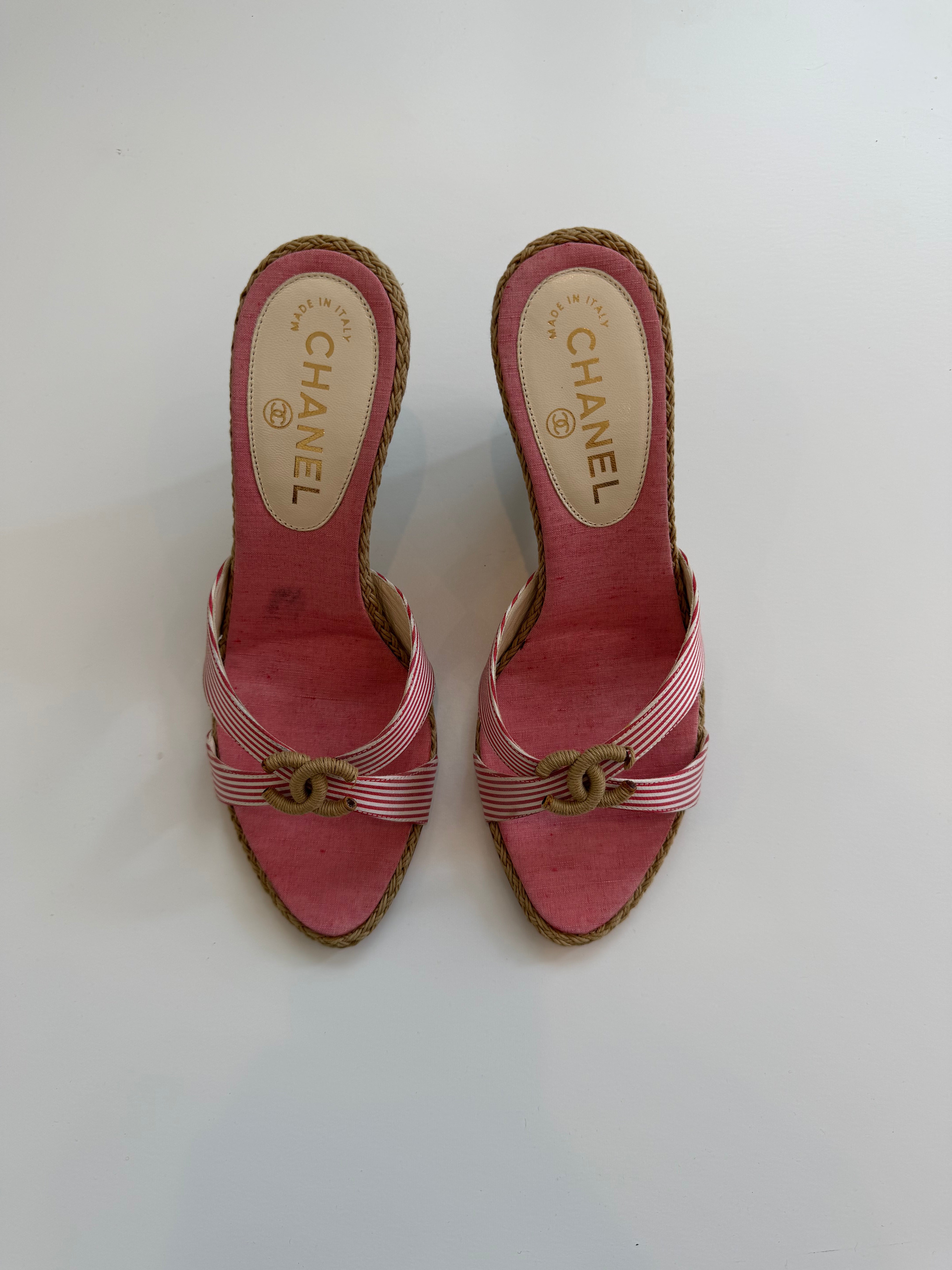 Chanel Vintage Wedges 38