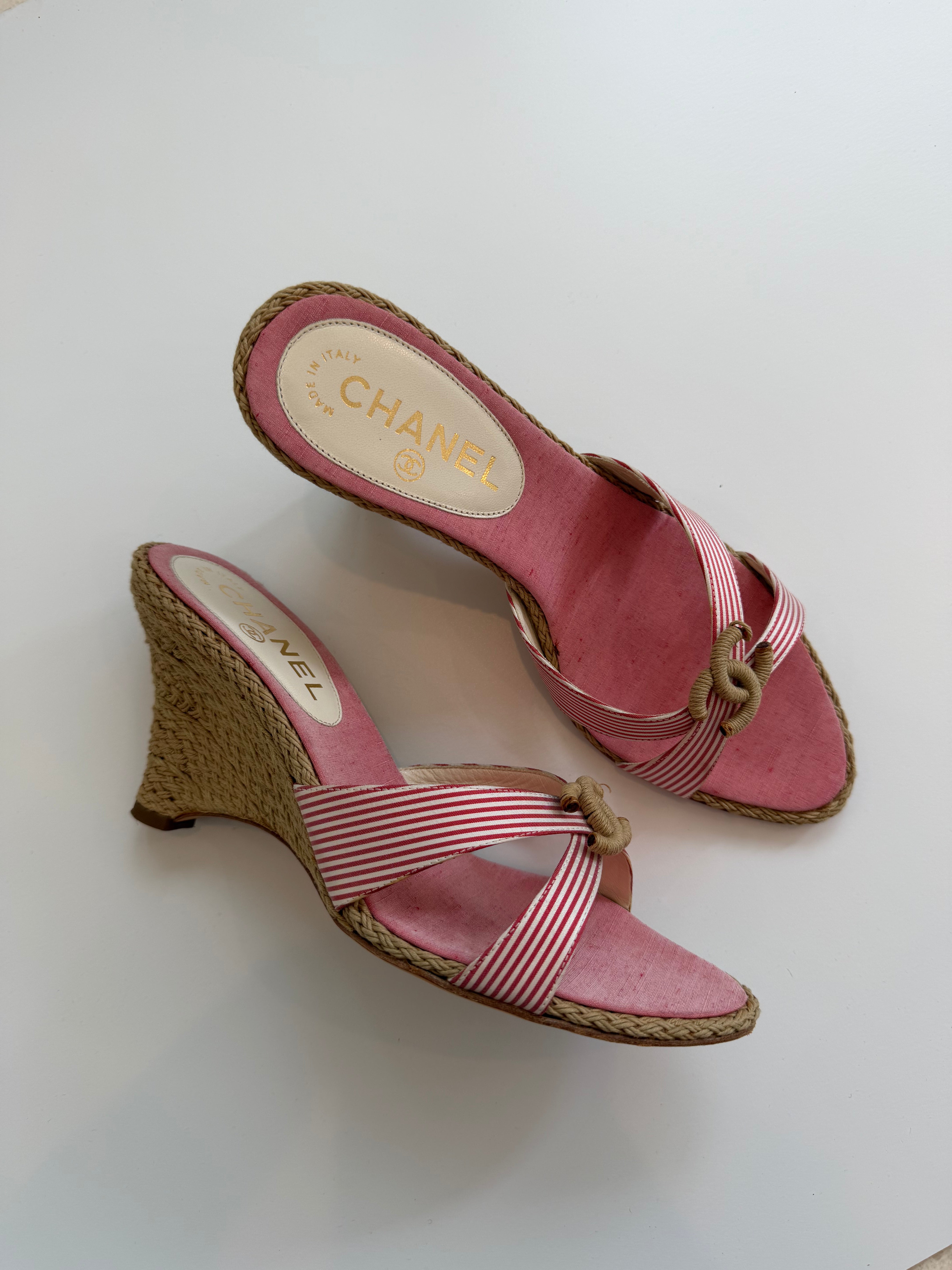 Chanel Vintage Wedges 38
