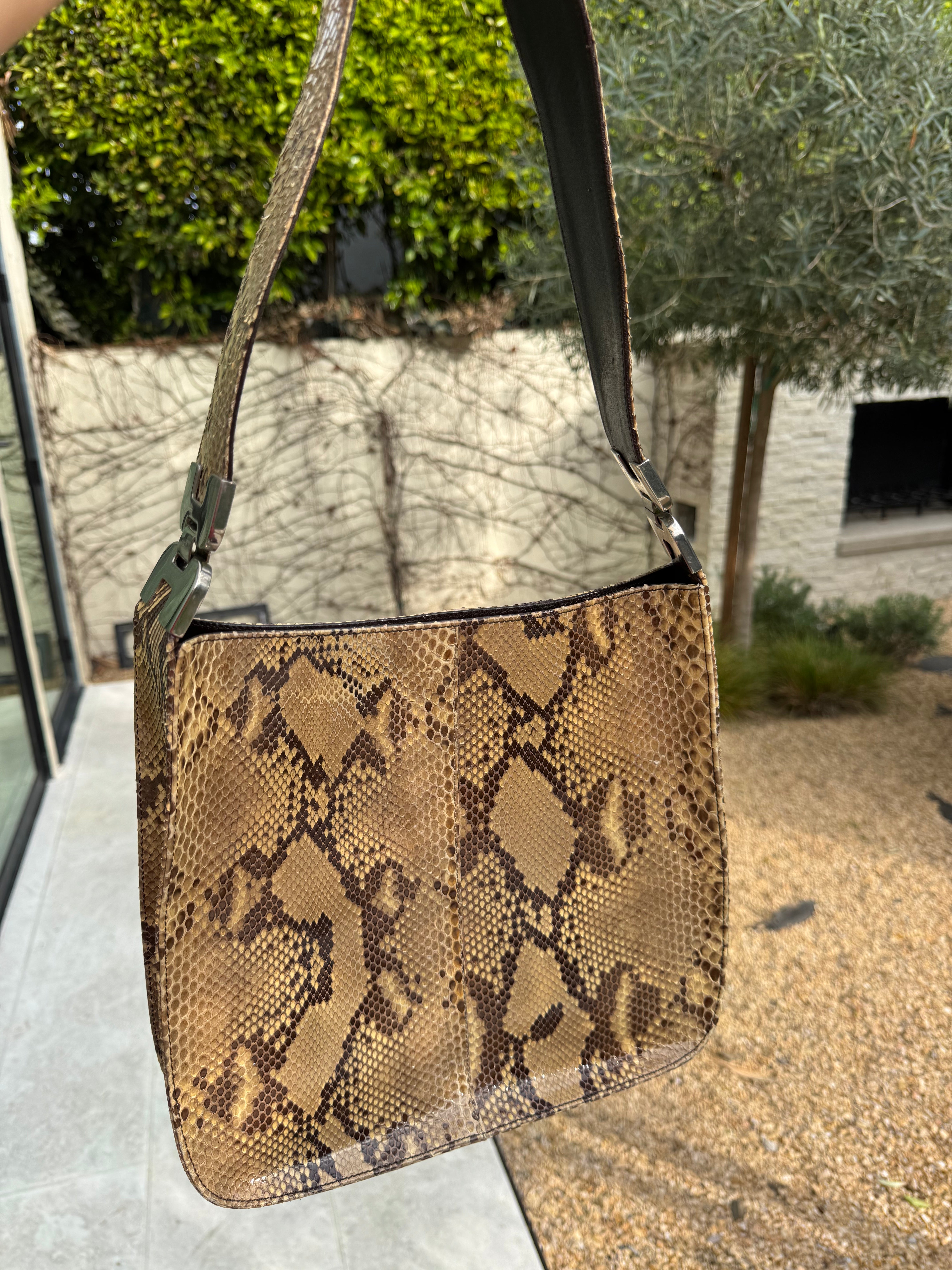 Prada Vintage Python Shoulder Bag
