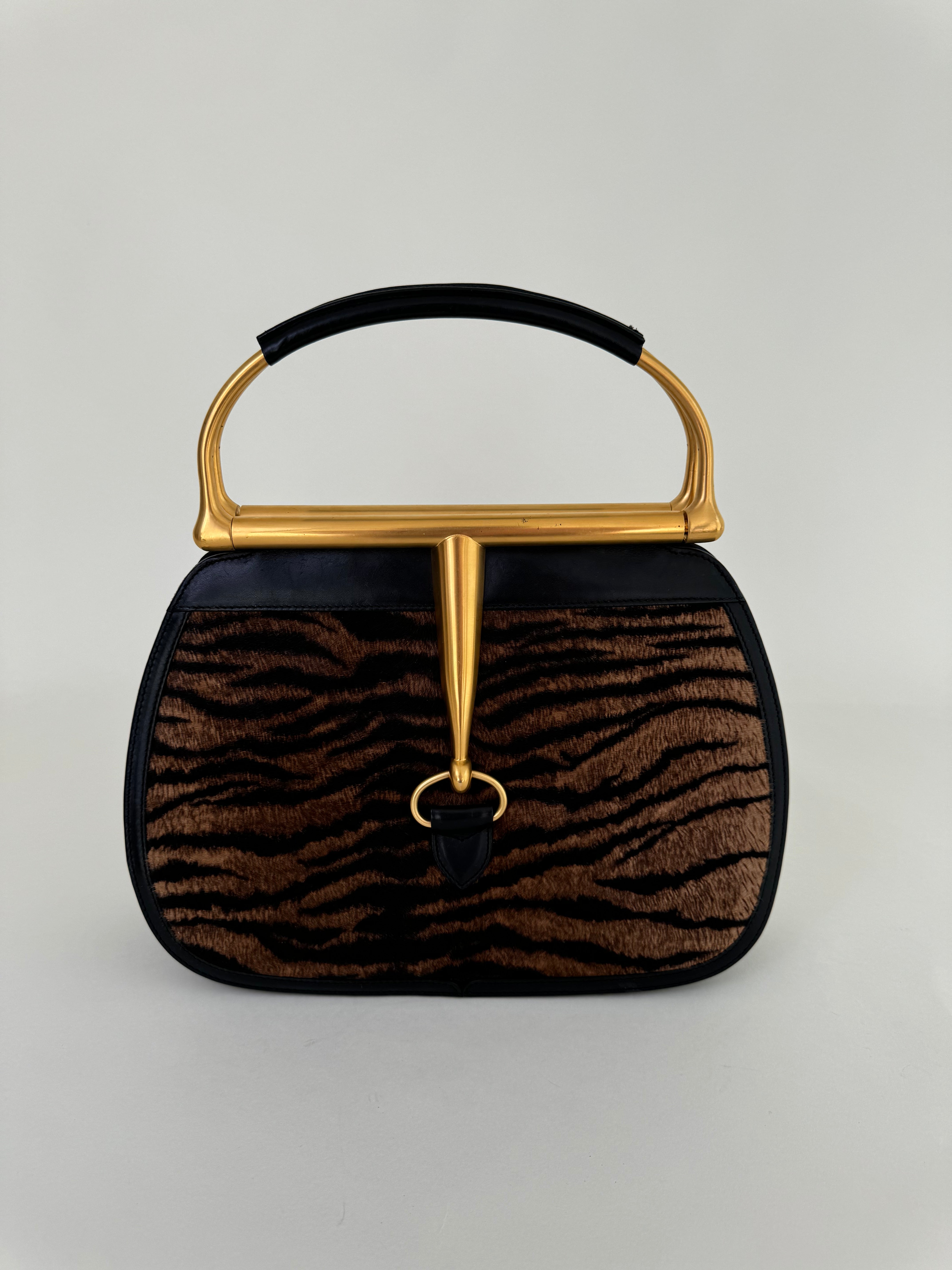 Gucci Tom Ford Leopard Pony Hair Handbag Rare