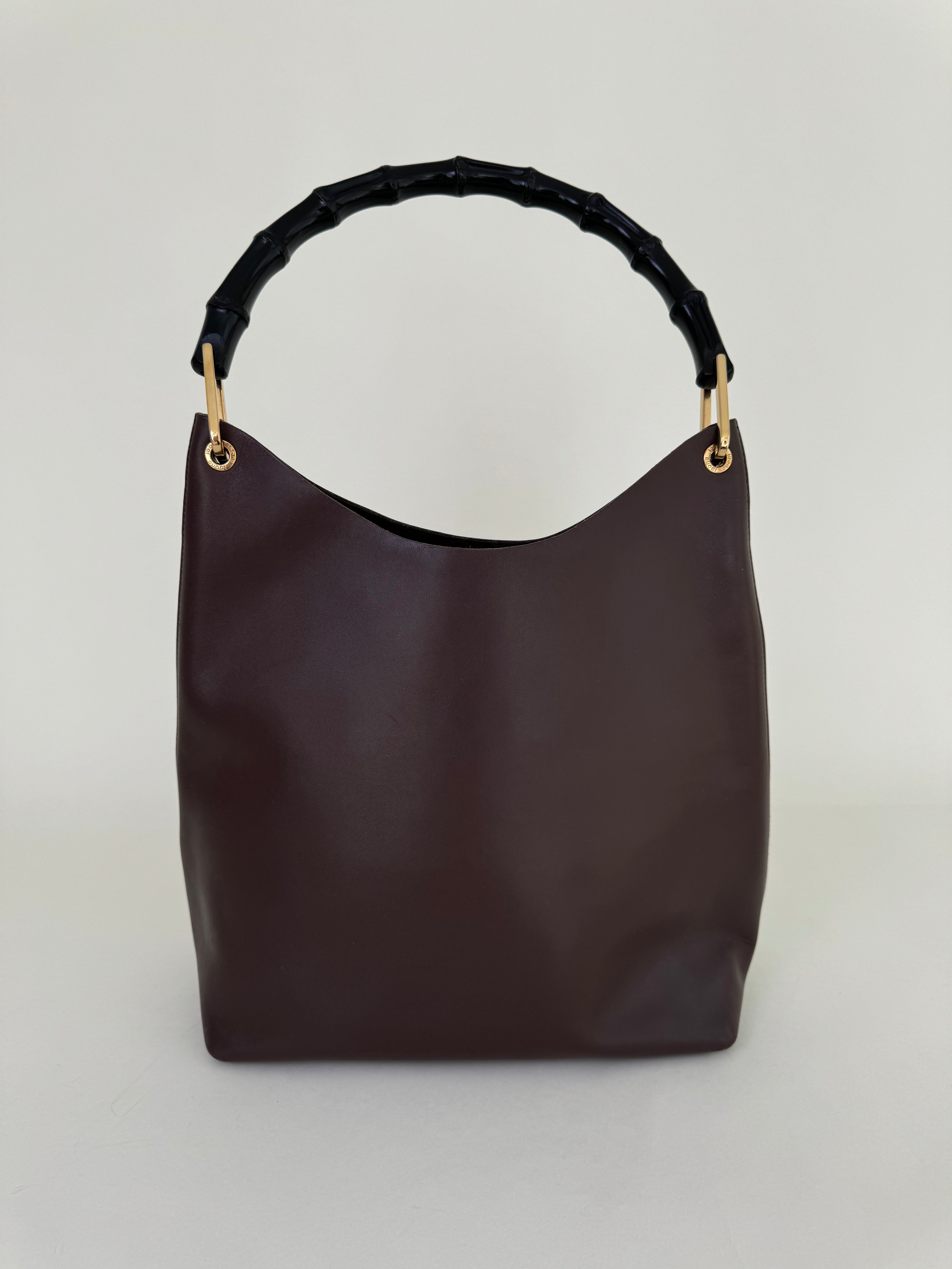 Gucci Brown Leather Bucket Bag