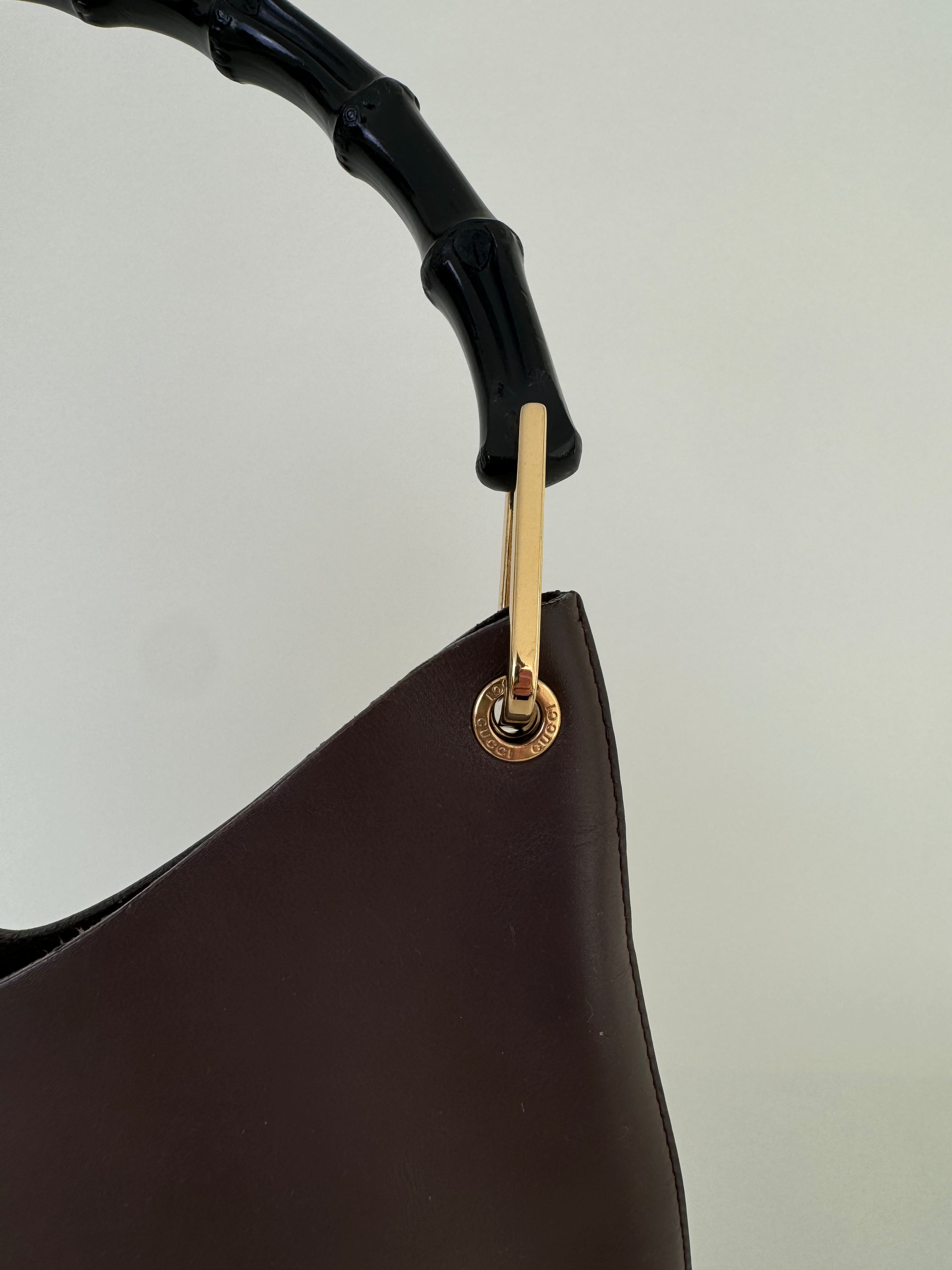 Gucci Brown Leather Bucket Bag