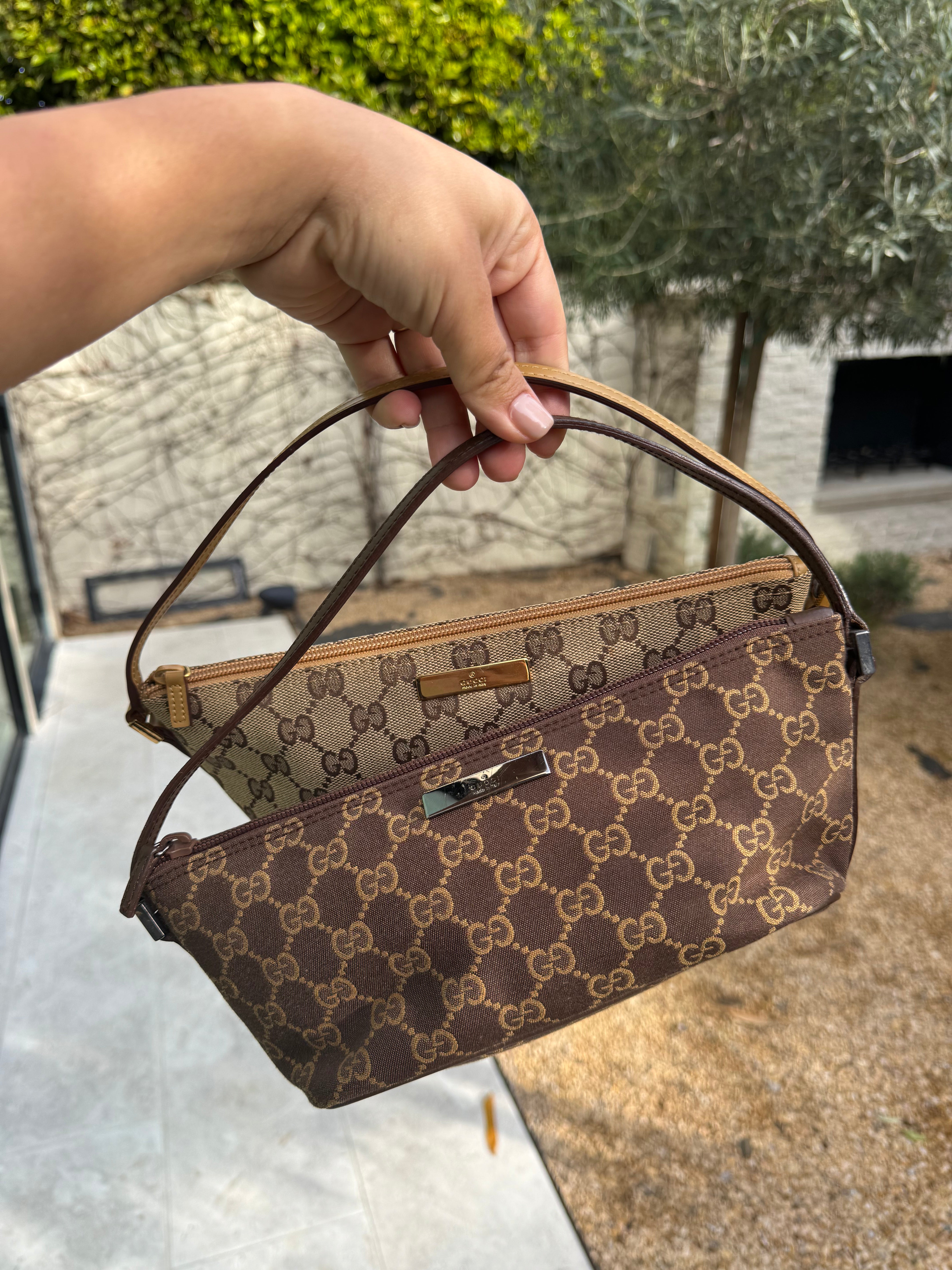 Gucci Beige GG Monogram Handbag