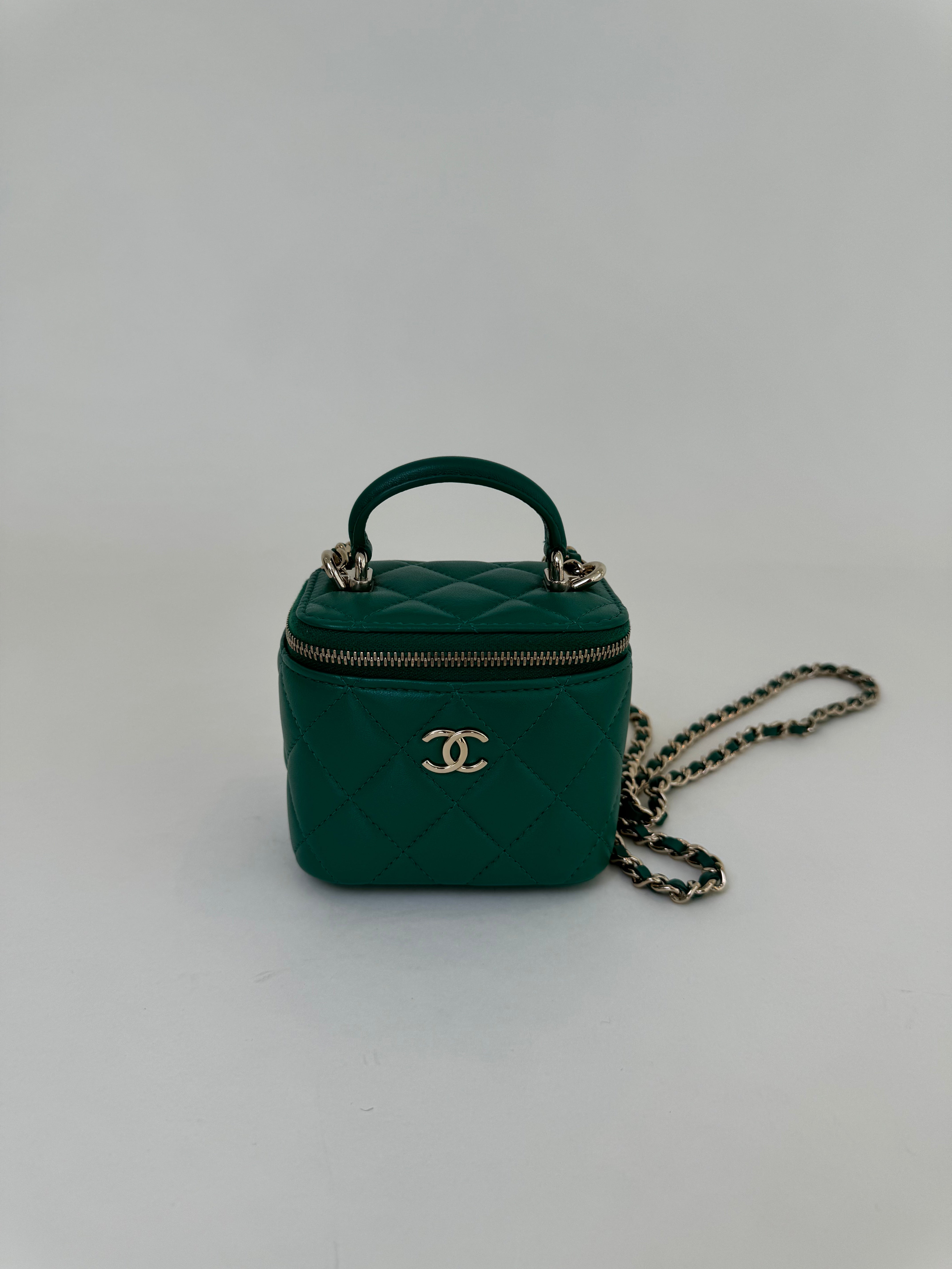 Chanel Mini Vanity Crossbody Green