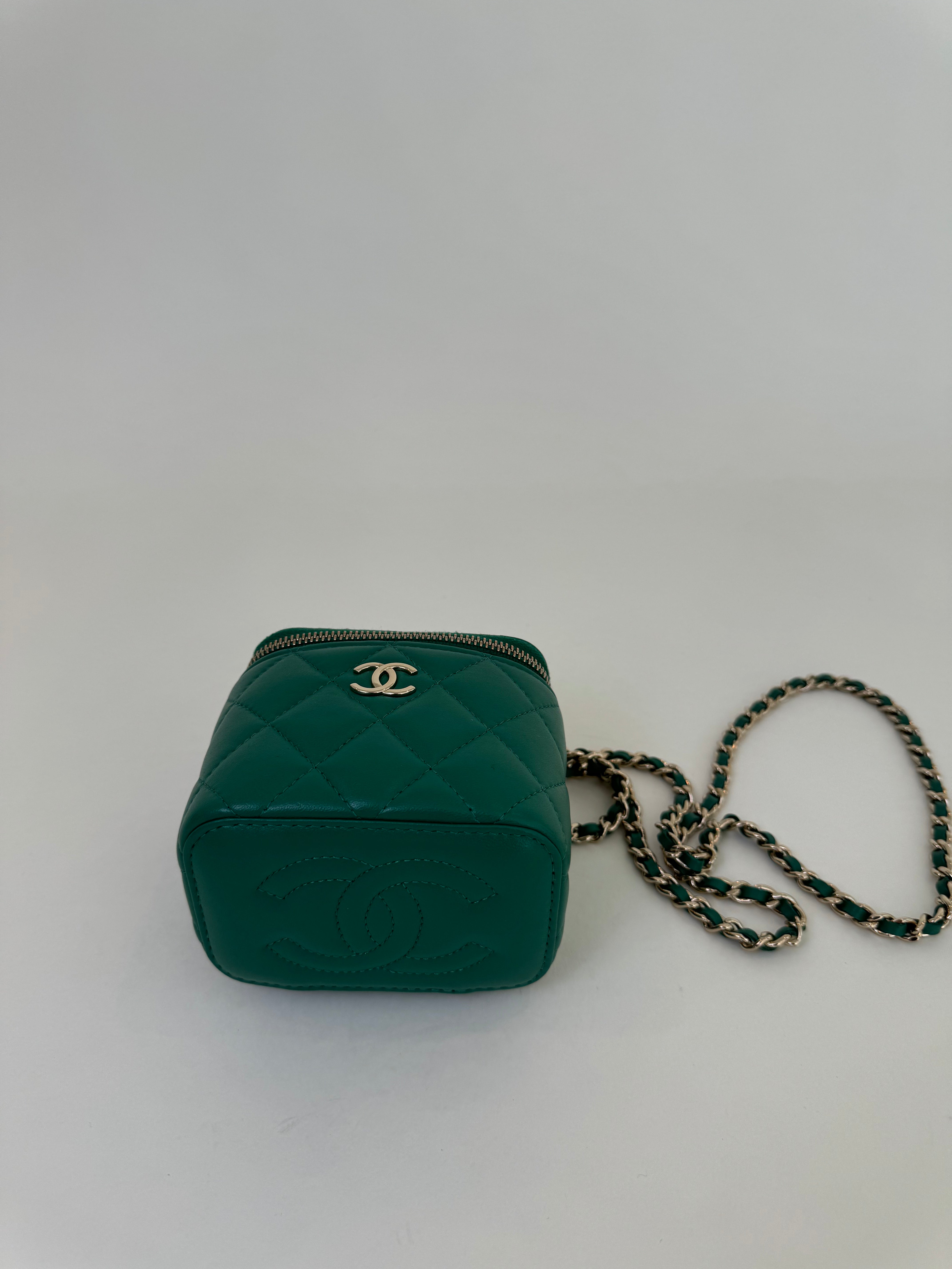 Chanel Mini Vanity Crossbody Green