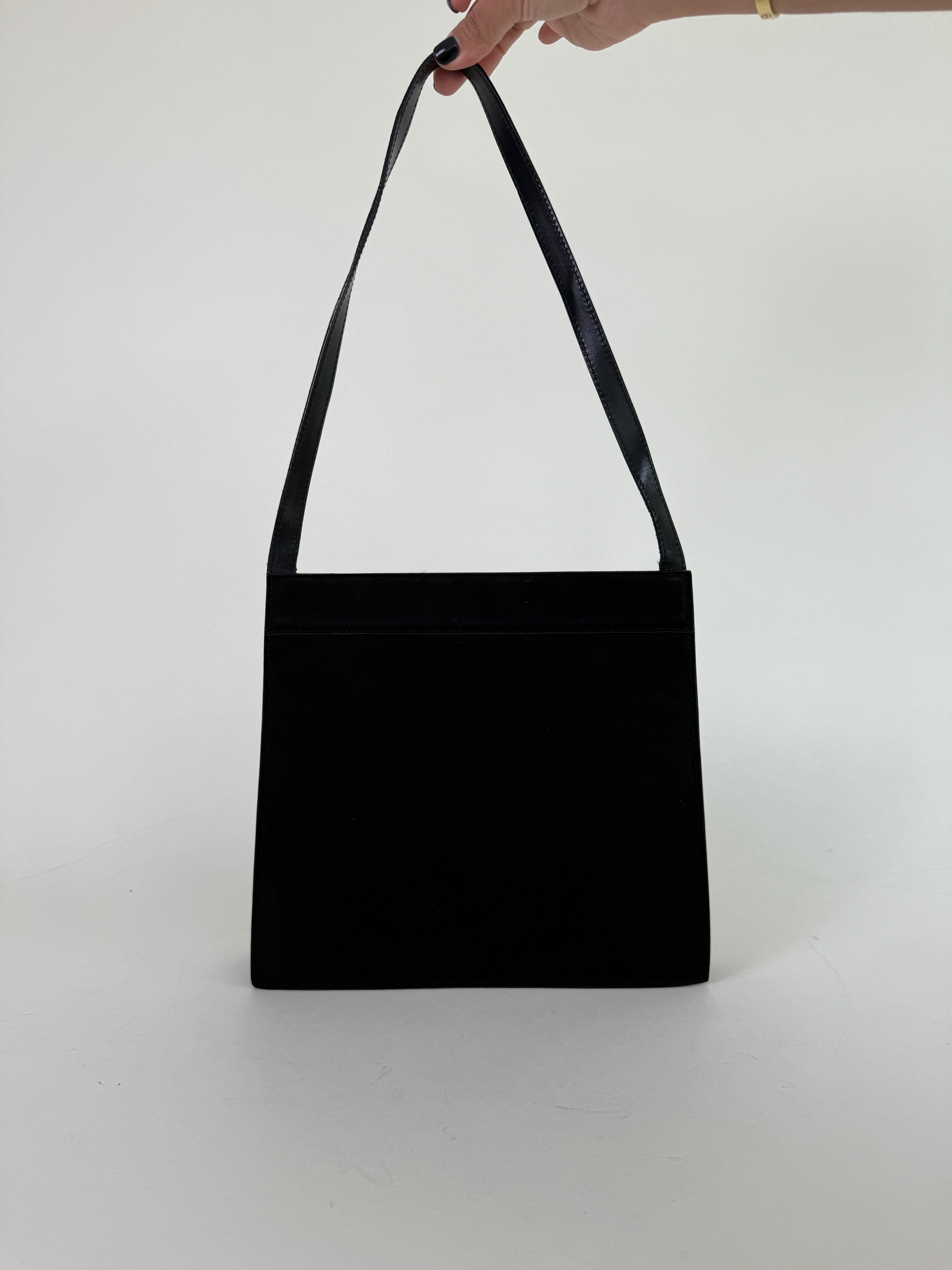 Gucci Black Suede Shoulder Bag