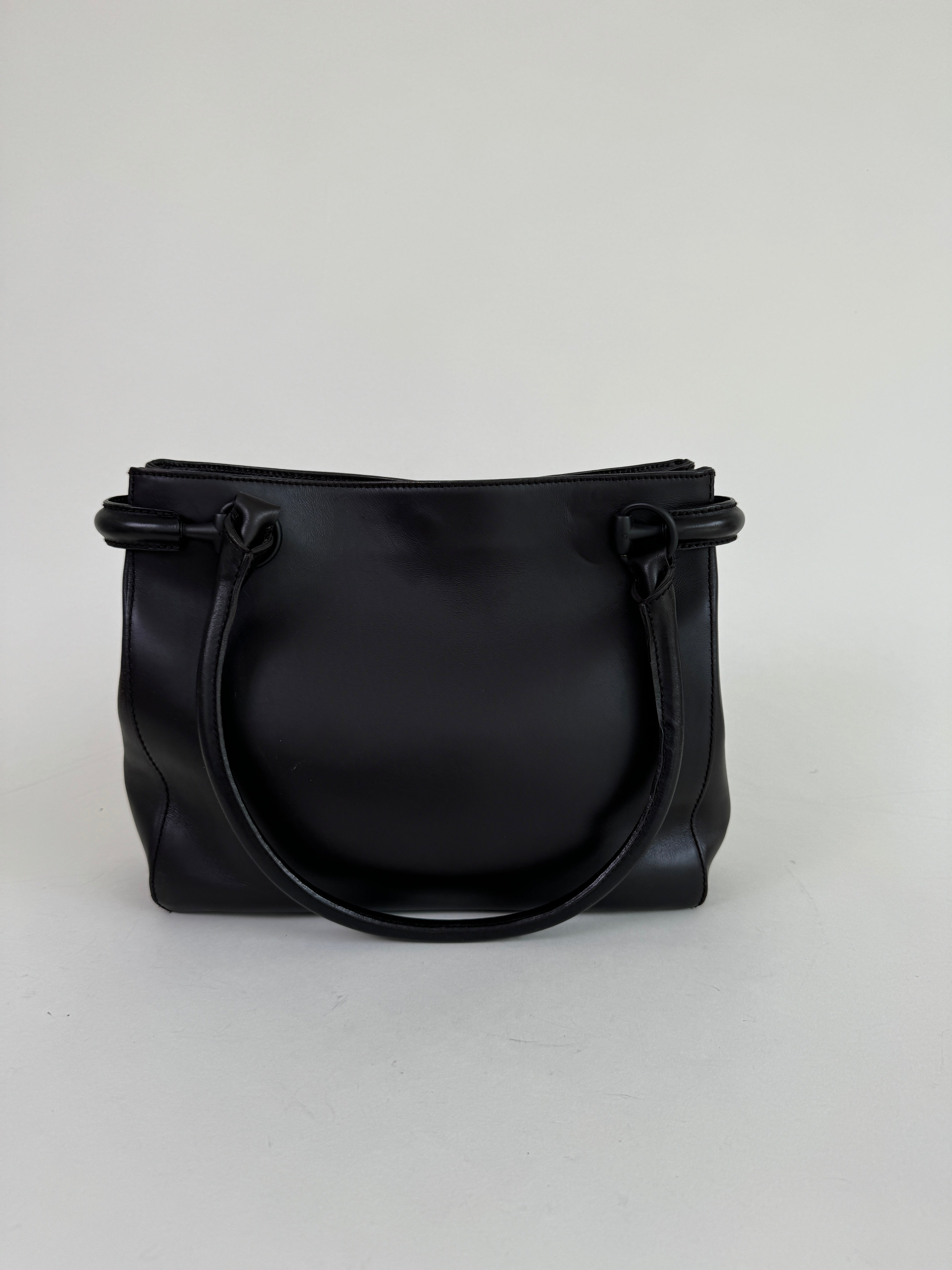 Gucci Tom Ford Horsebit Black Leather Shoulder Bag