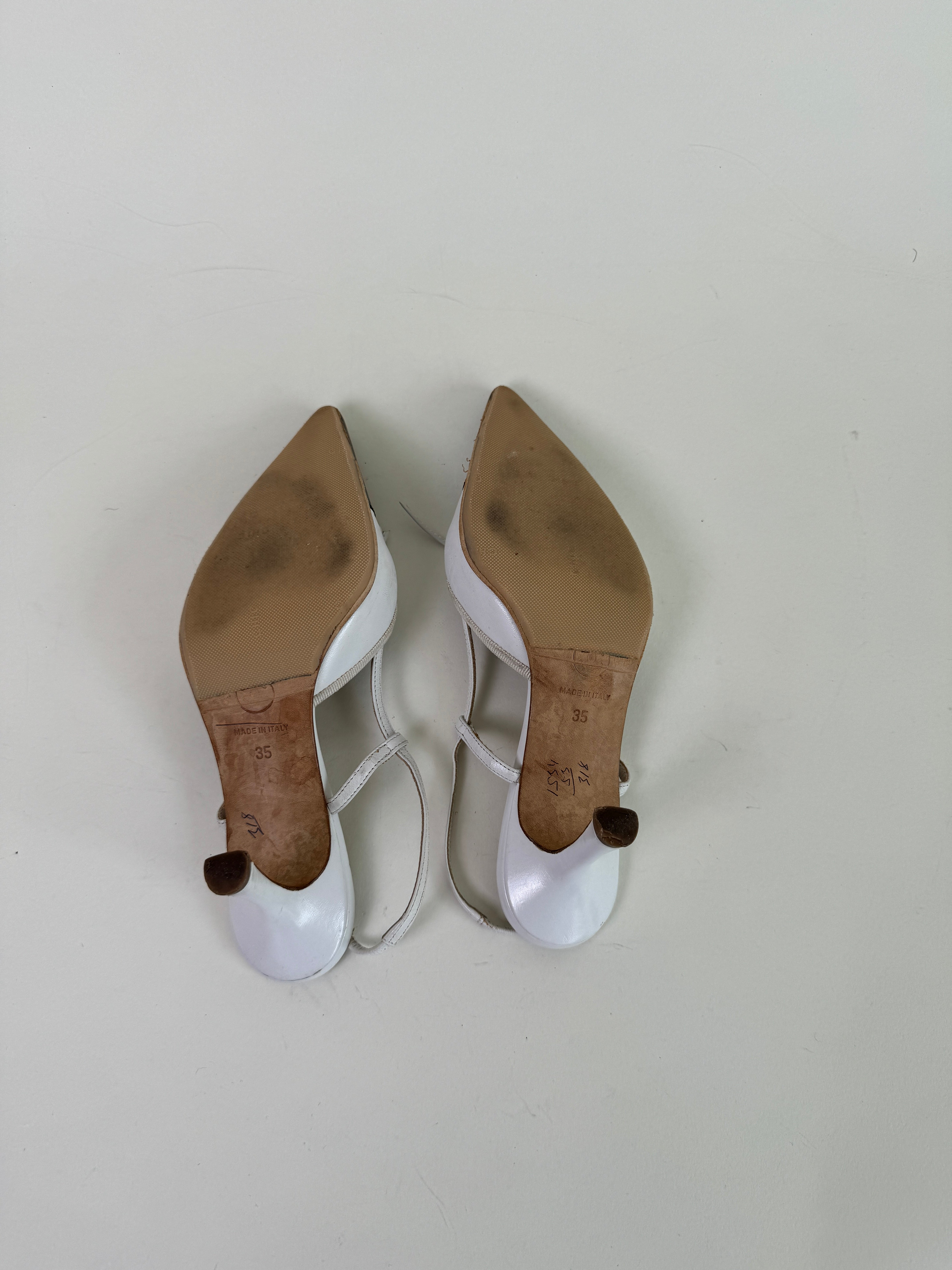 Vintage Chanel CC Slingbacks 35