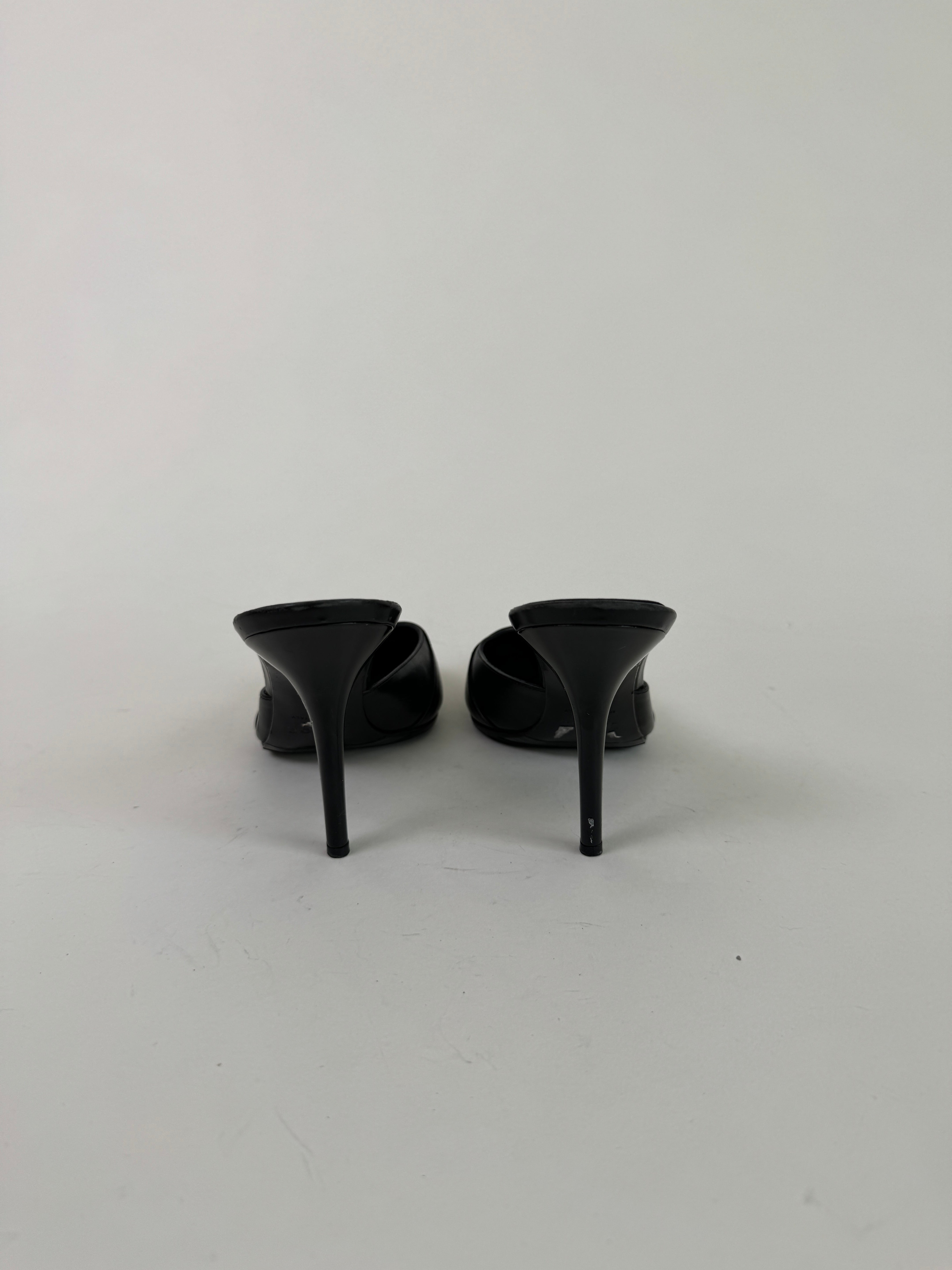 Vintage Dior Black Mules 39