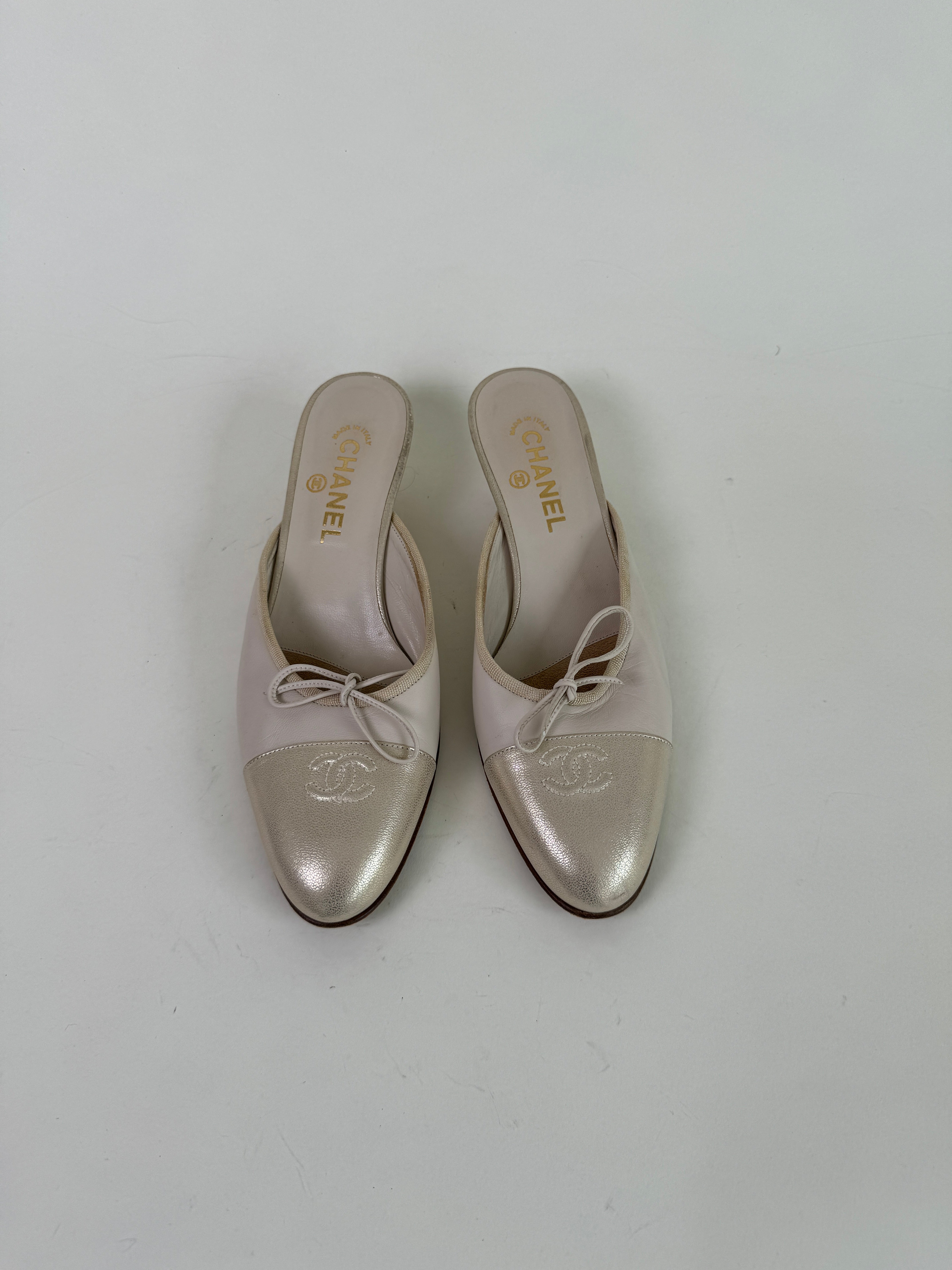 Vintage Chanel Ballet Mules 39.5