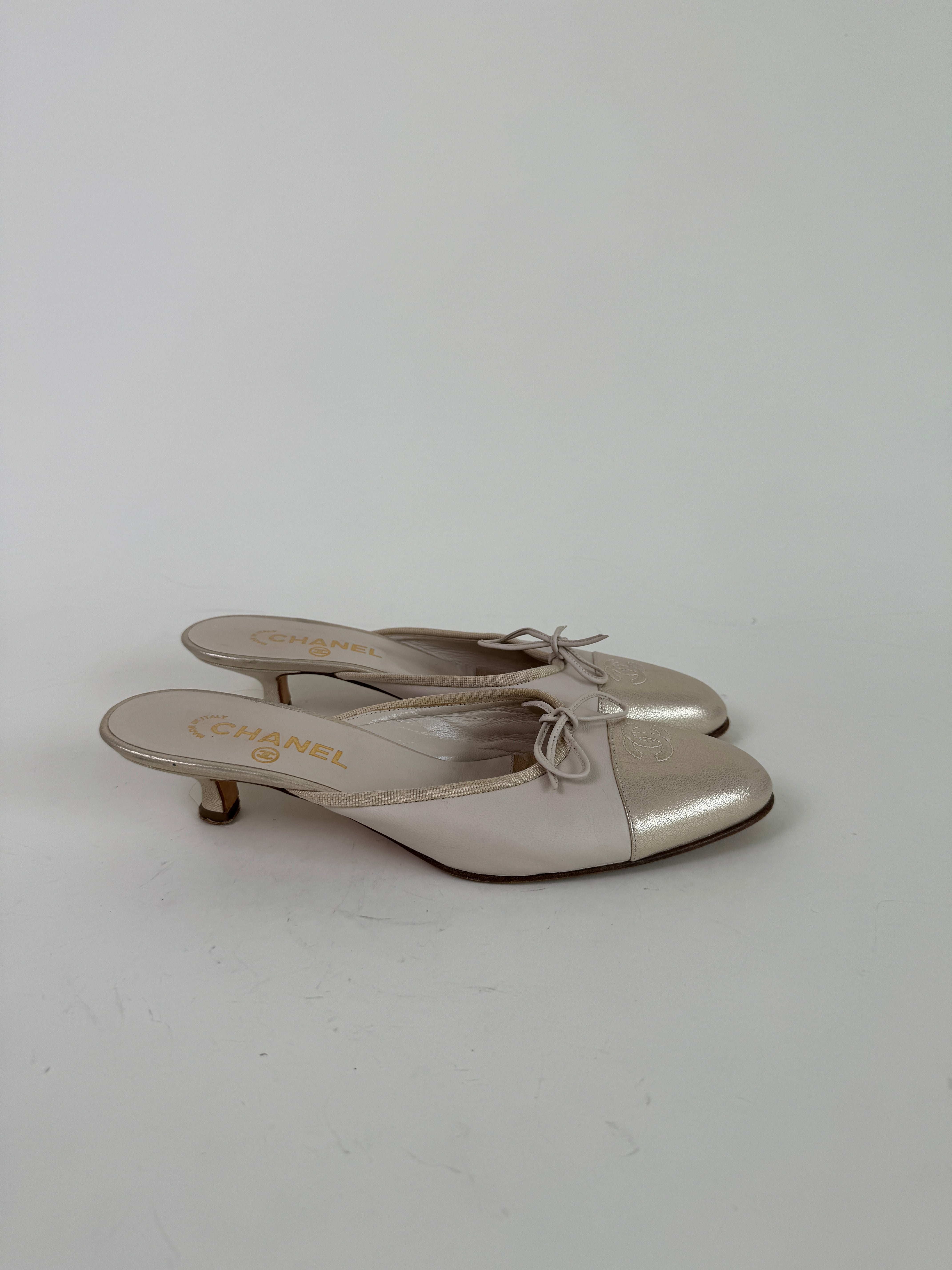 Vintage Chanel Ballet Mules 39.5