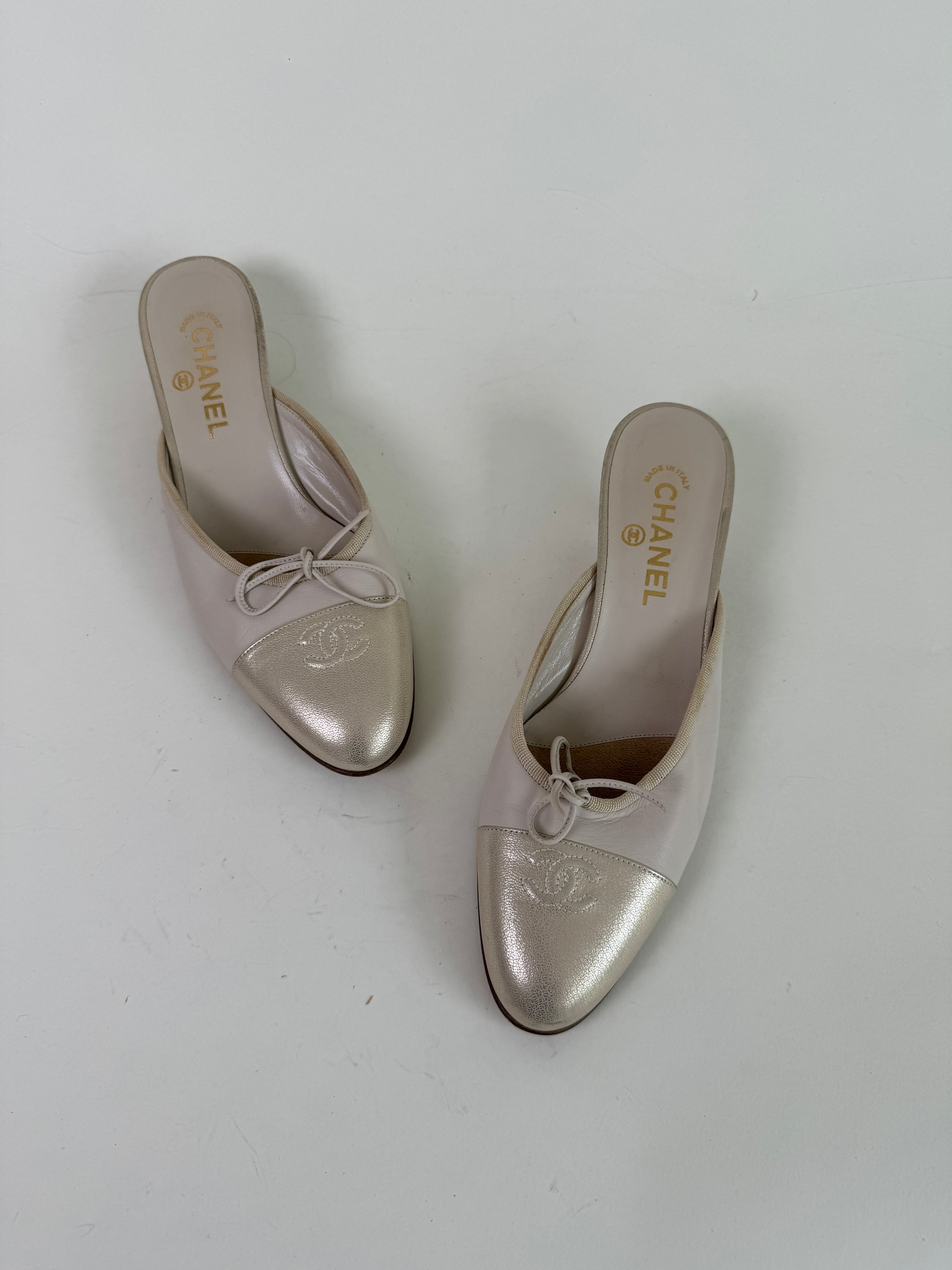 Vintage Chanel Ballet Mules 39.5