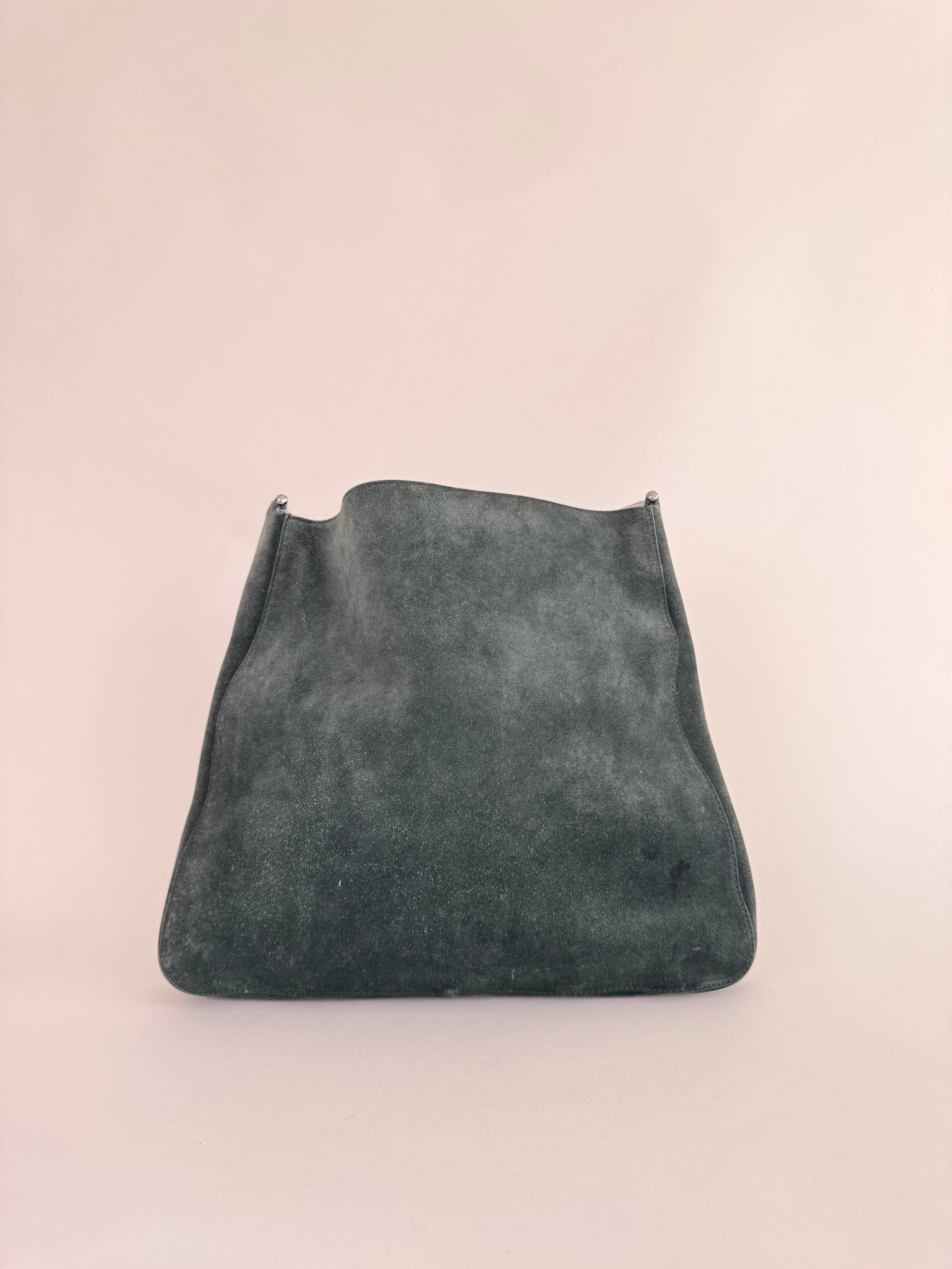 Gucci Tom Ford Green Suede Hobo Bag