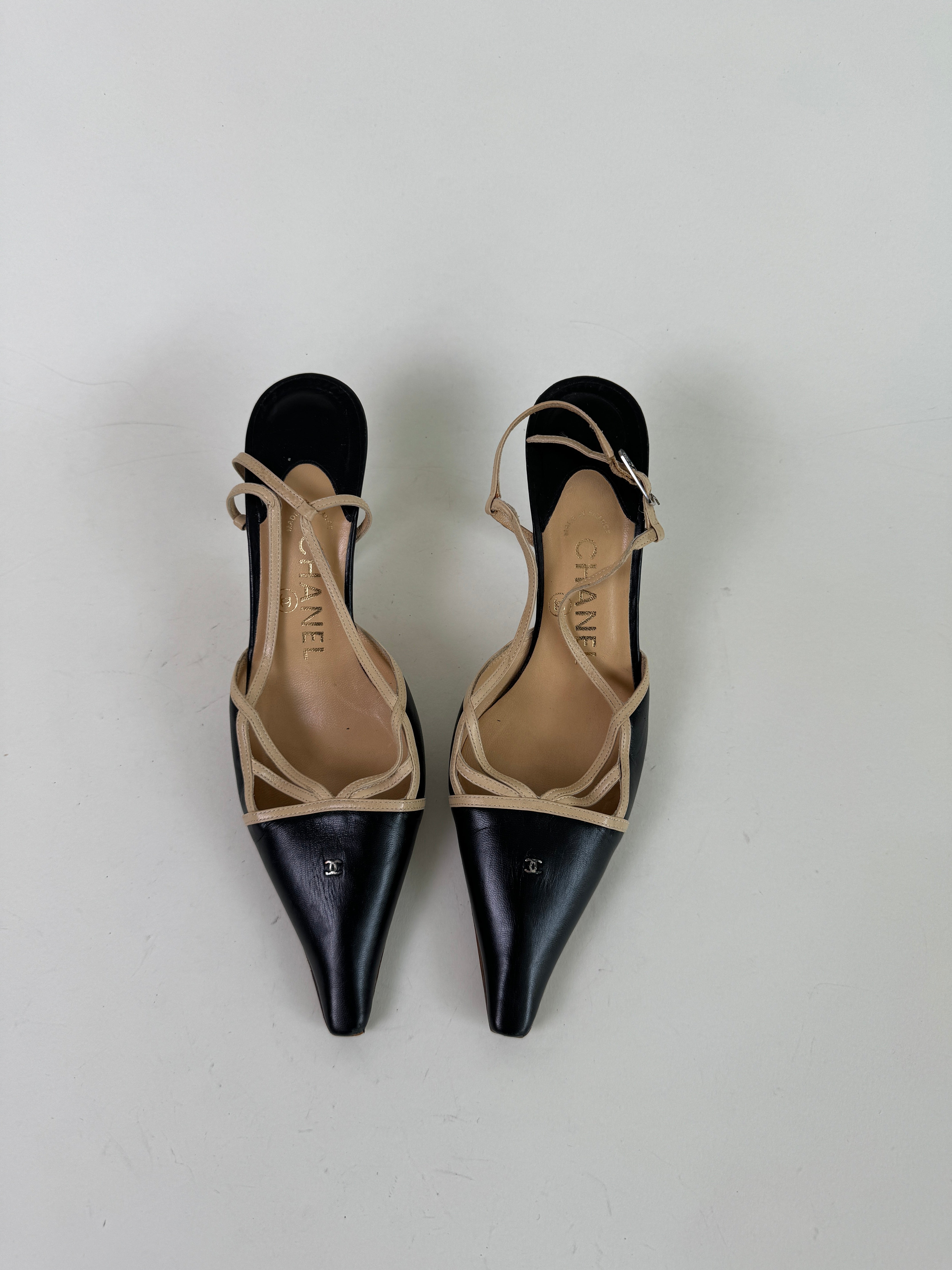 Vintage Chanel Slingbacks 37