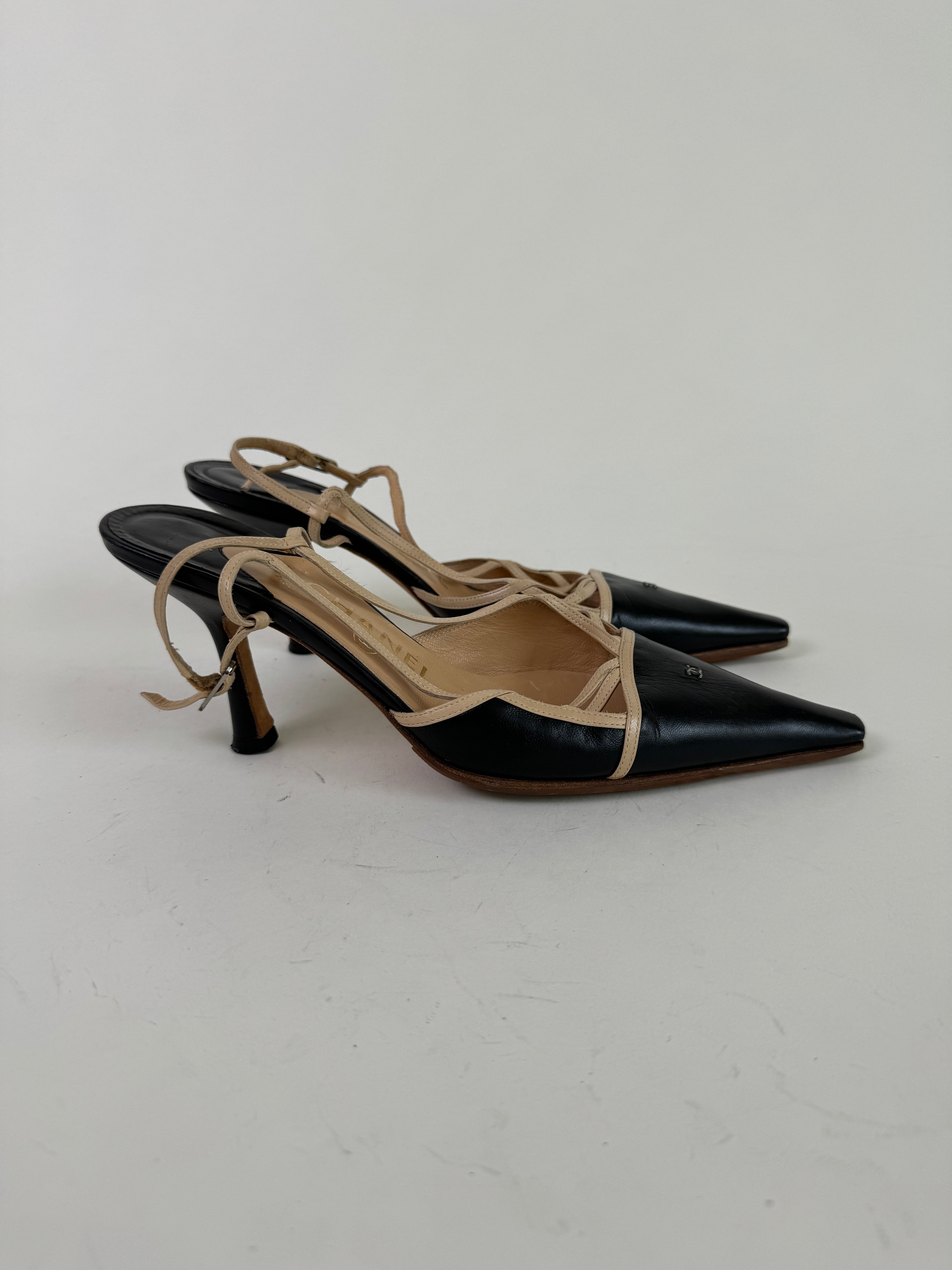 Vintage Chanel Slingbacks 37