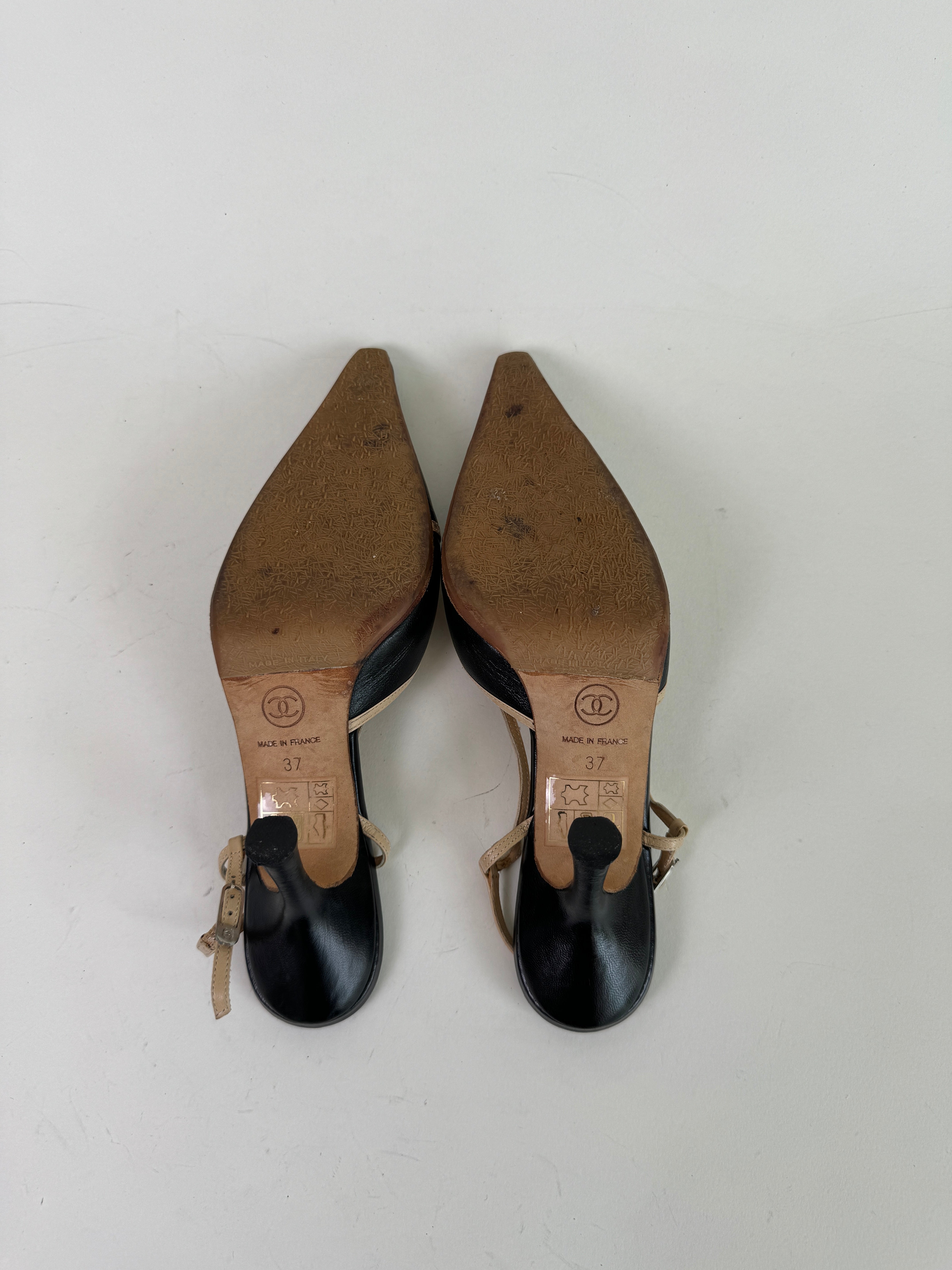 Vintage Chanel Slingbacks 37