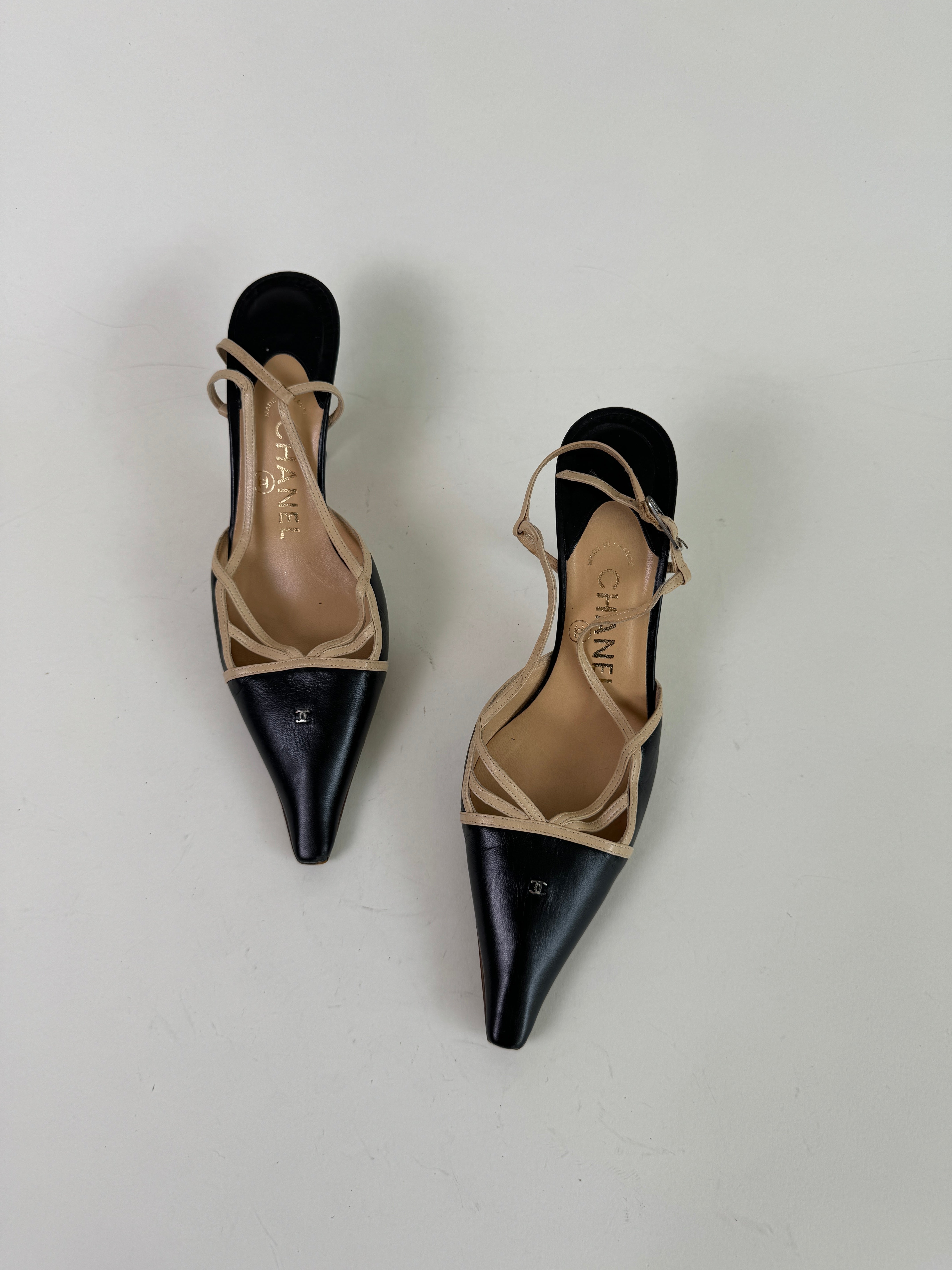 Vintage Chanel Slingbacks 37