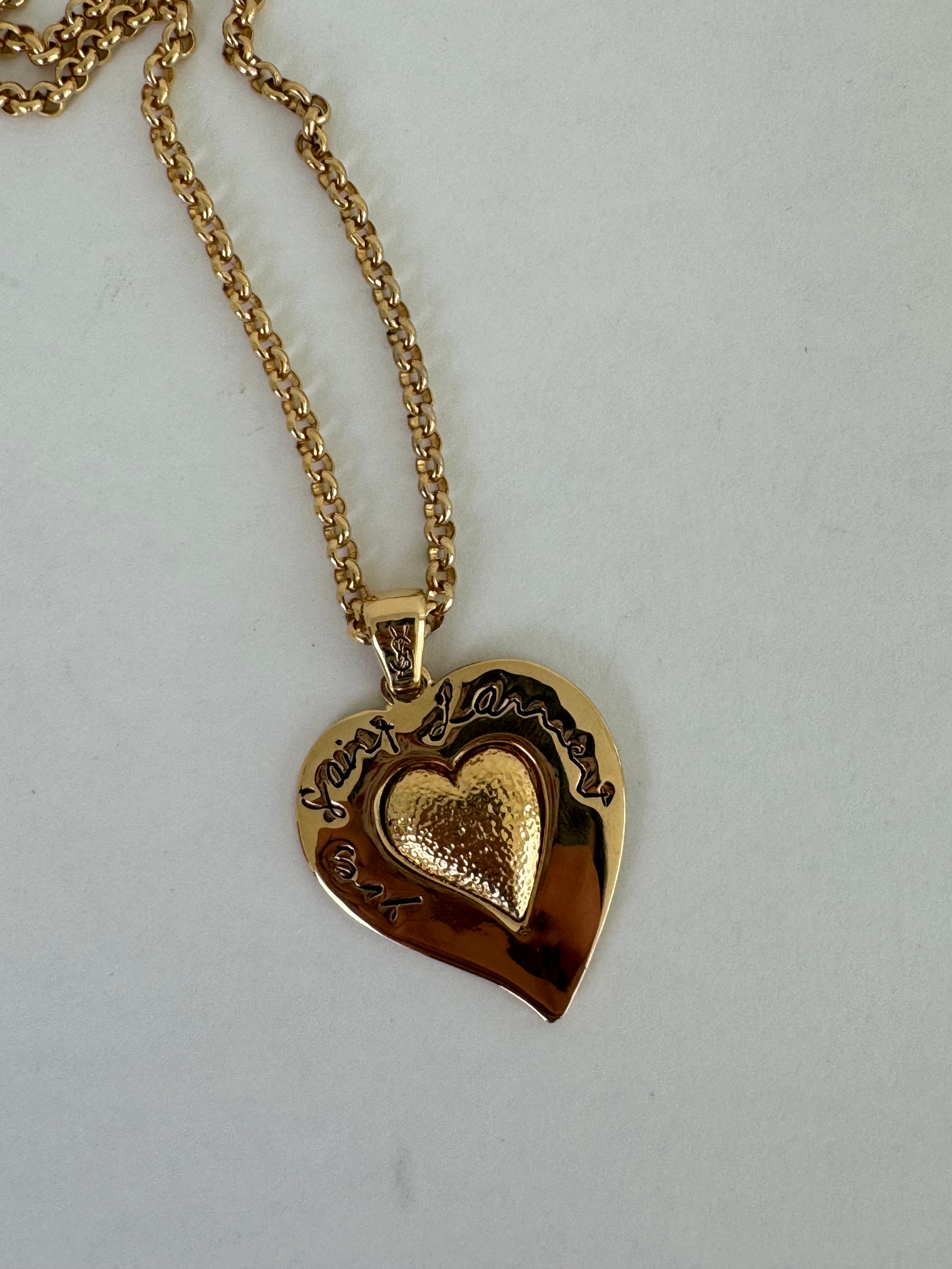 YSL Heart Necklace